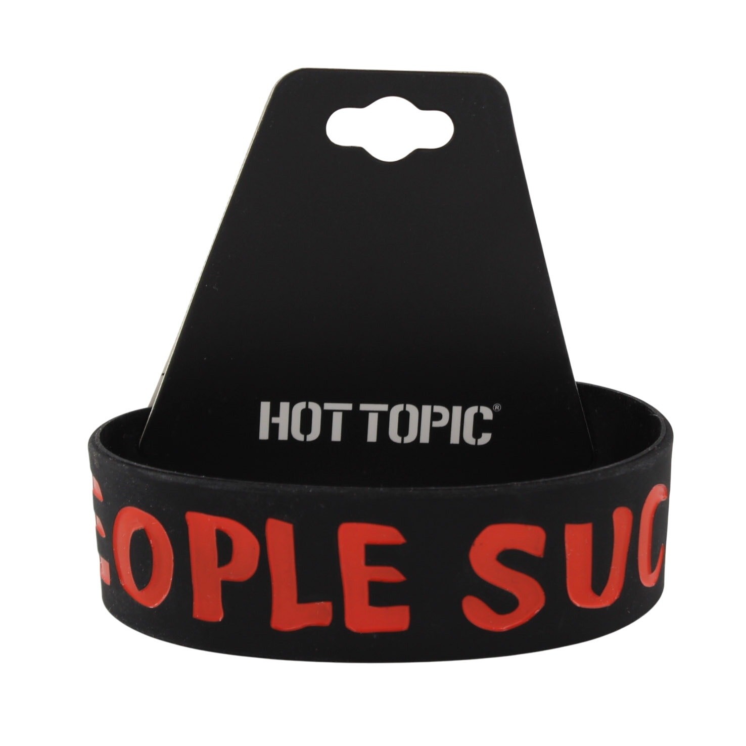 “MEAN PEOPLE SUCK” Silicone Wristband Bracelet from Hot Topic #B2220