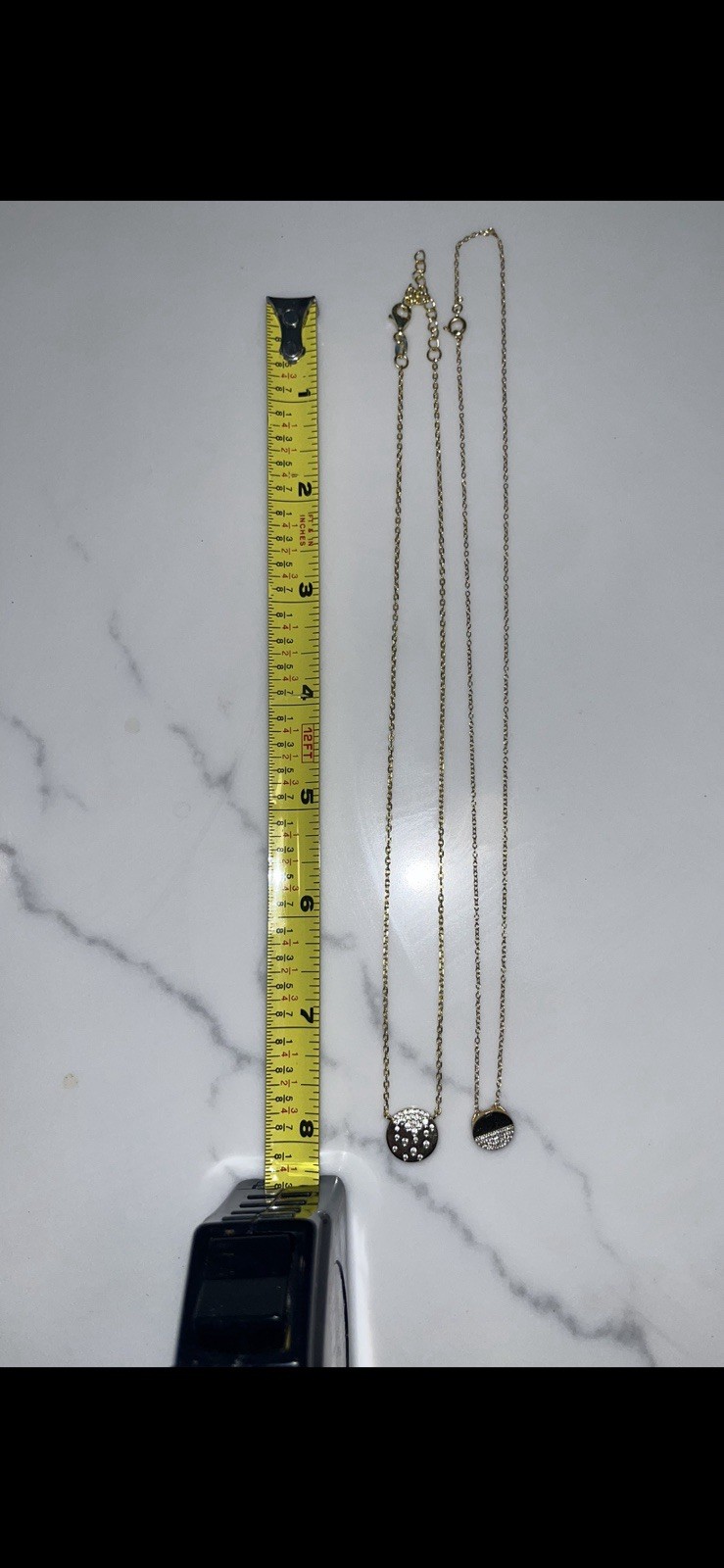 2 Freida Rothman Sterling silver and gold plated Charm Pendant Necklaces