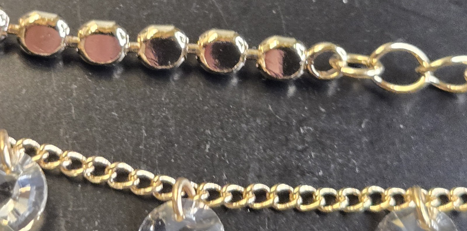 WHITE HOUSE BLACK MARKET SET OF 3 DAINTY BRACELETS CRYSTALS FROM SWAROVSKI NWT