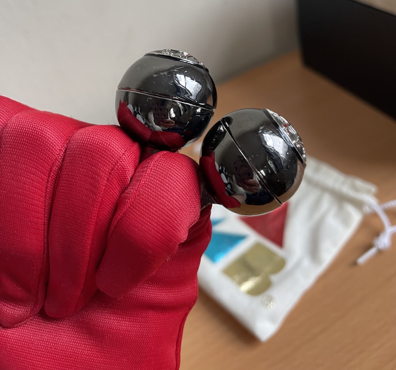 AMBUSH OVERSIZED EYE GOT BALLZ EYEBALSS DOUBLE RING SIZE 7