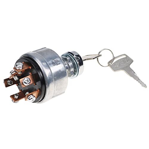 6-Post Ignition Switch—Silver, Stainless Steel—Push Button—ON-OFF