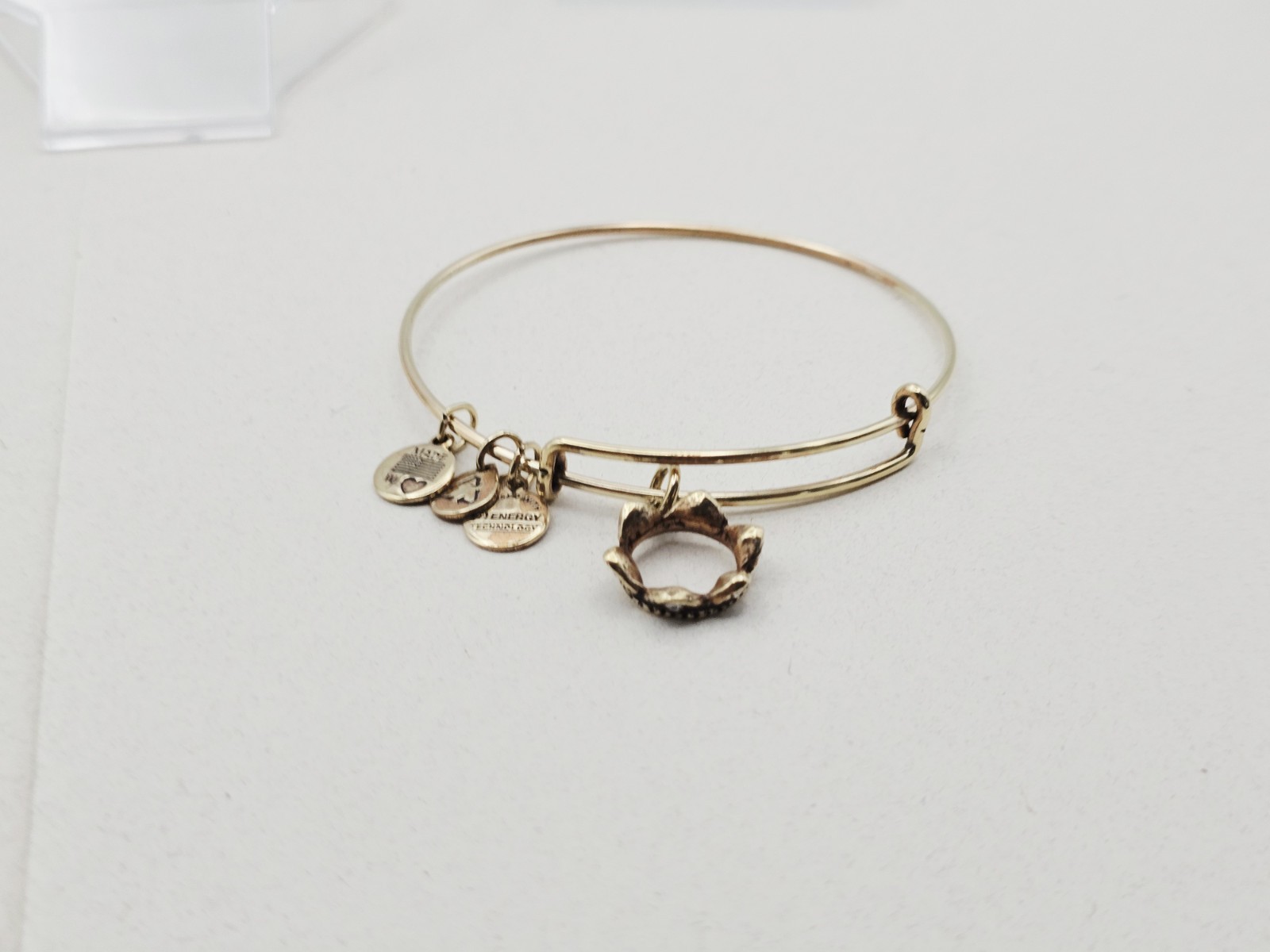 Alex & Ani Queens Crown Empowerment Gold & Crystal Charm Bangle Bracelet ✨️ 💖