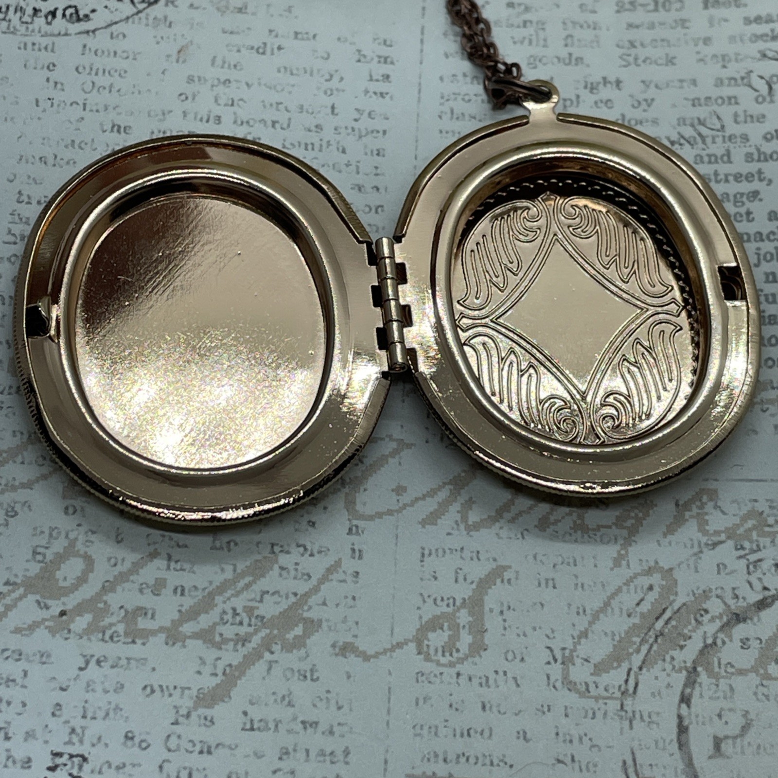 Rose Gold Photo Locket Necklace Birthday Gift 3 Graces Muse Muses Dancer Cameo