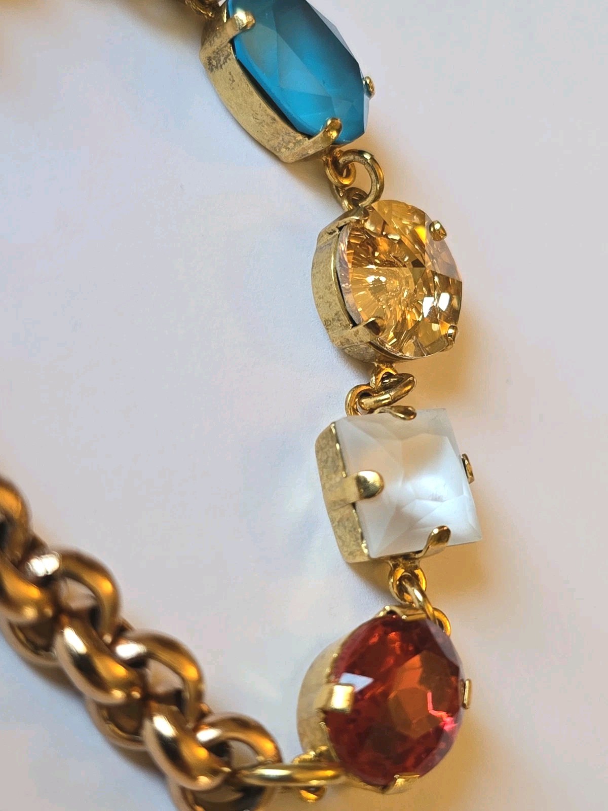 Sabika Gold Tone Bracelet Summer 2019 Adjustable 6″-8″ Rhinestone