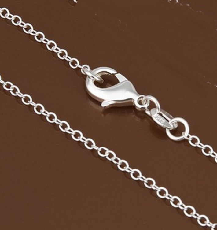 BIRD CROW RAVEN MOON FLOWER Pendant Charm 925 Silver 20″ Necklace Women Gift