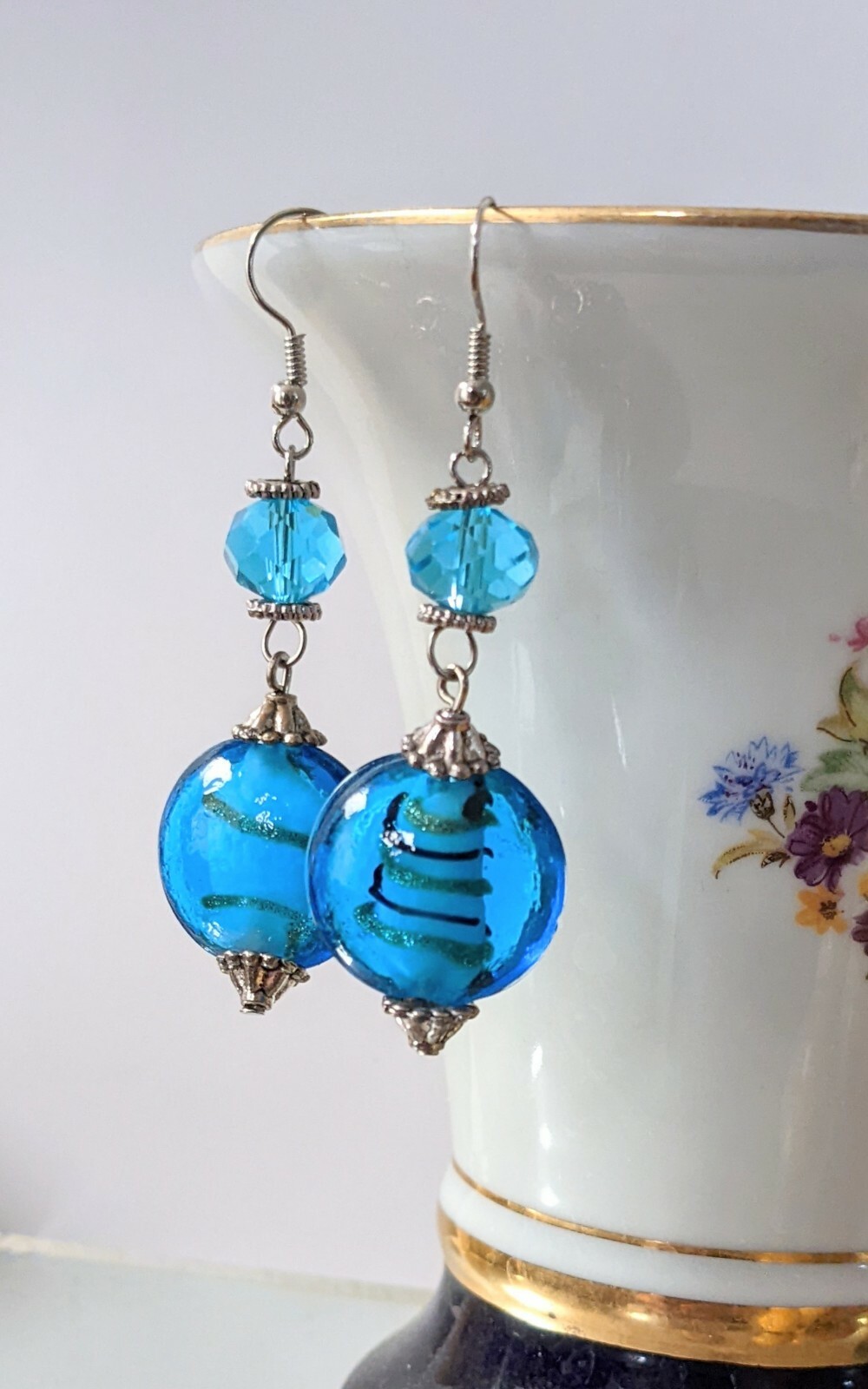 Lampwork Earrings Dangle Earrings Wholesale Lots 20 pcs Multi Minimalist Round