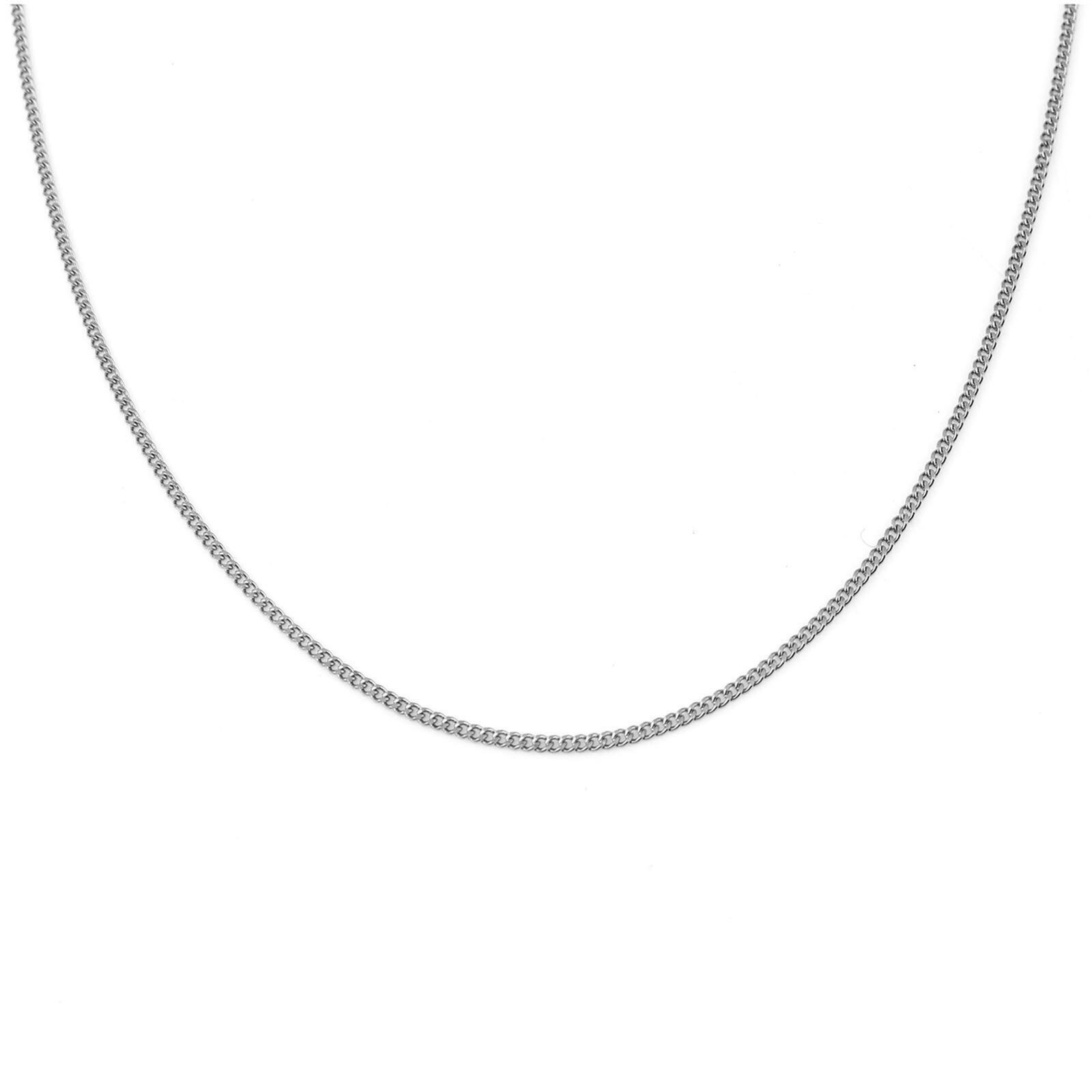 Silver 304 Stainless Steel 60cm (23.6 Inch 1.5 mm Curb Chain
