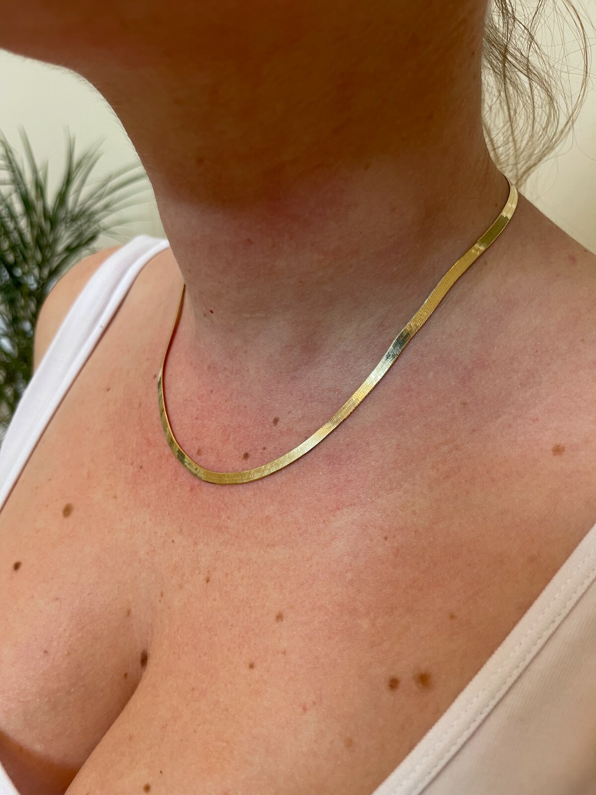 14k Gold Plated Solid 925 Sterling Silver Herringbone Chain Necklace Braid 3-9mm