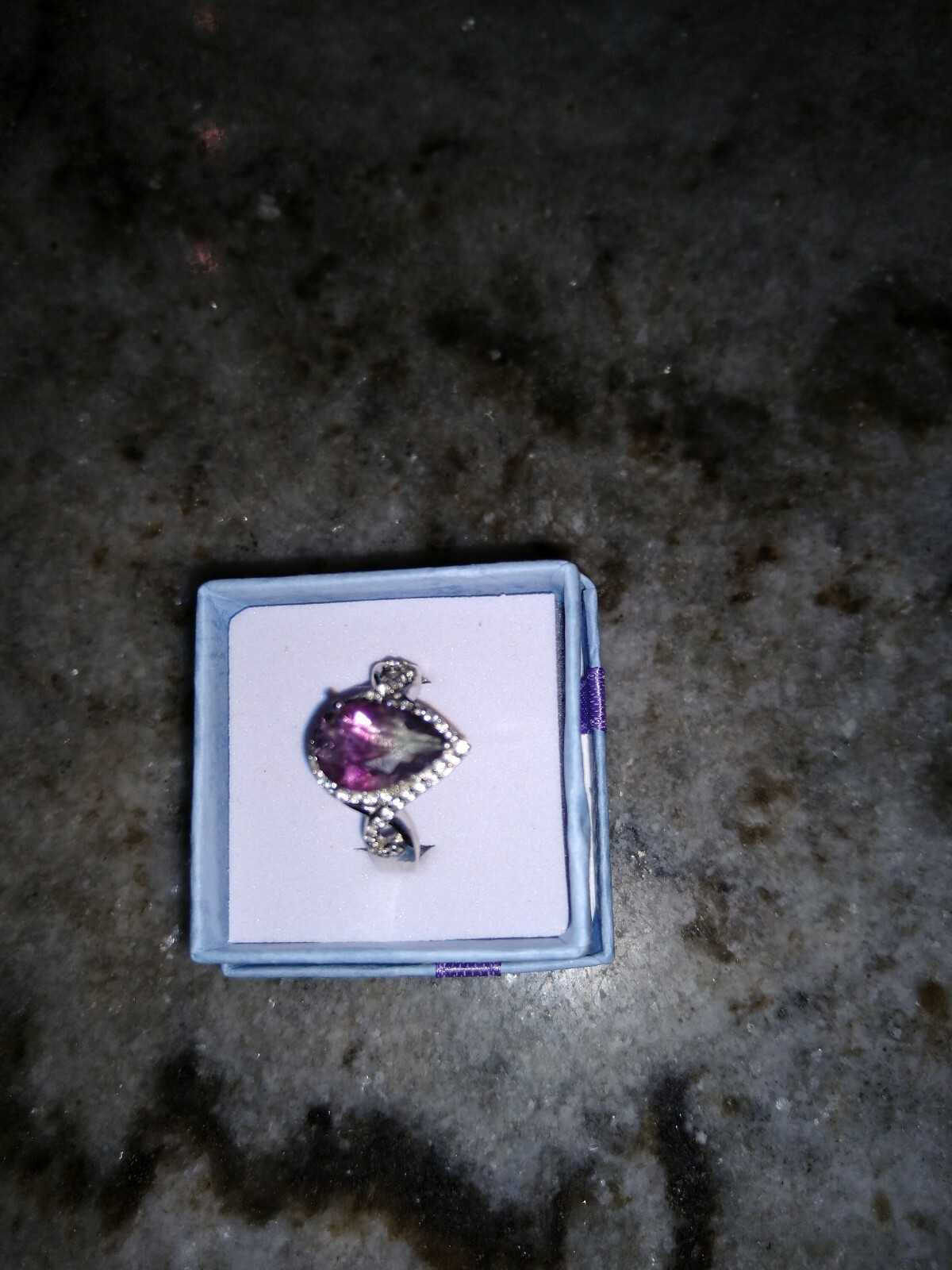 Stunner HUGE 3.80 ctw SOLITAIRE MultiFluorite, Zircon Ring in Plat/SS (Size 7.0)