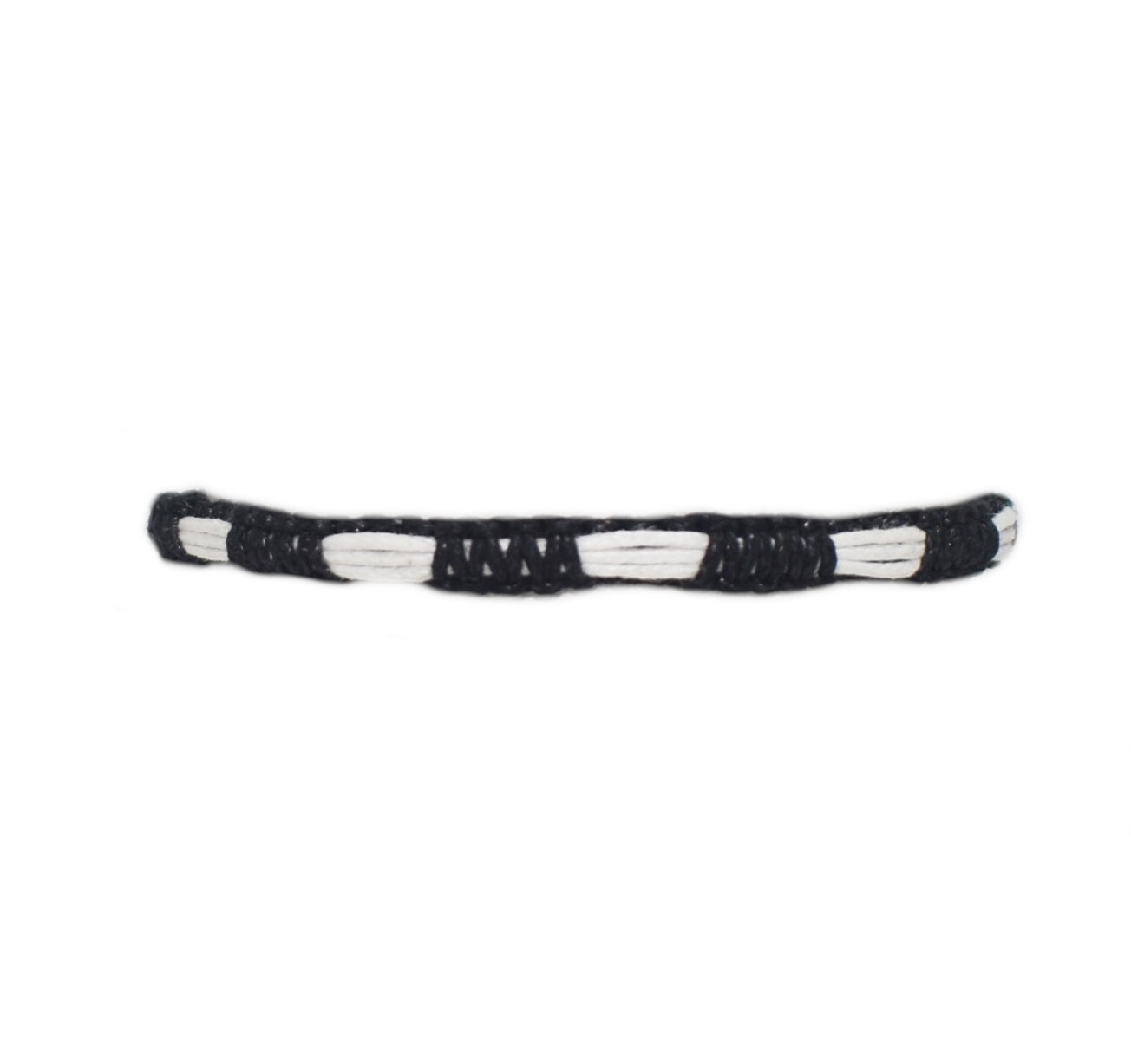 Cotton Cord Bracelet 1mm Black Waxed Cotton Cord Adjustable