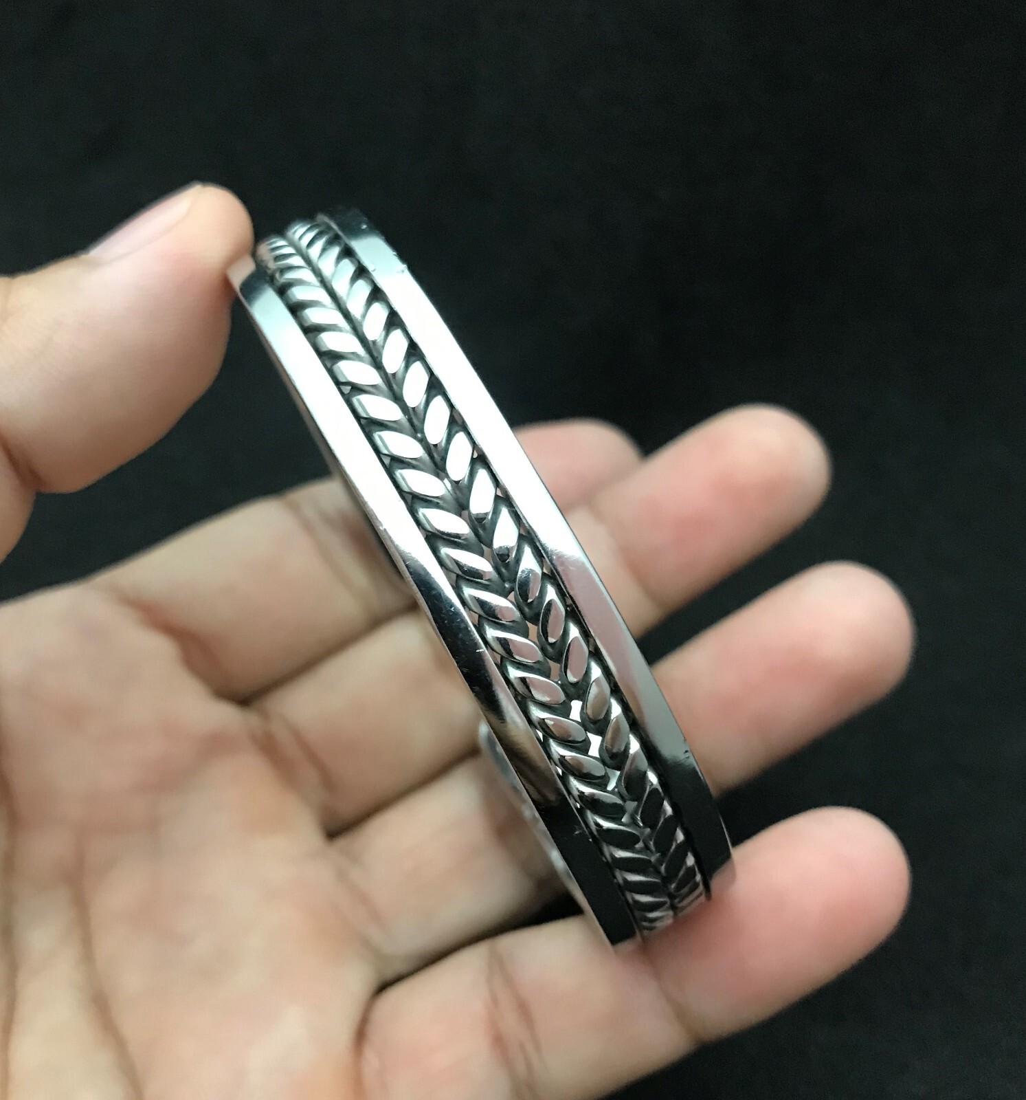 Bracelets Bangle Handmade Stainless Steel welding wire Silver Color #20