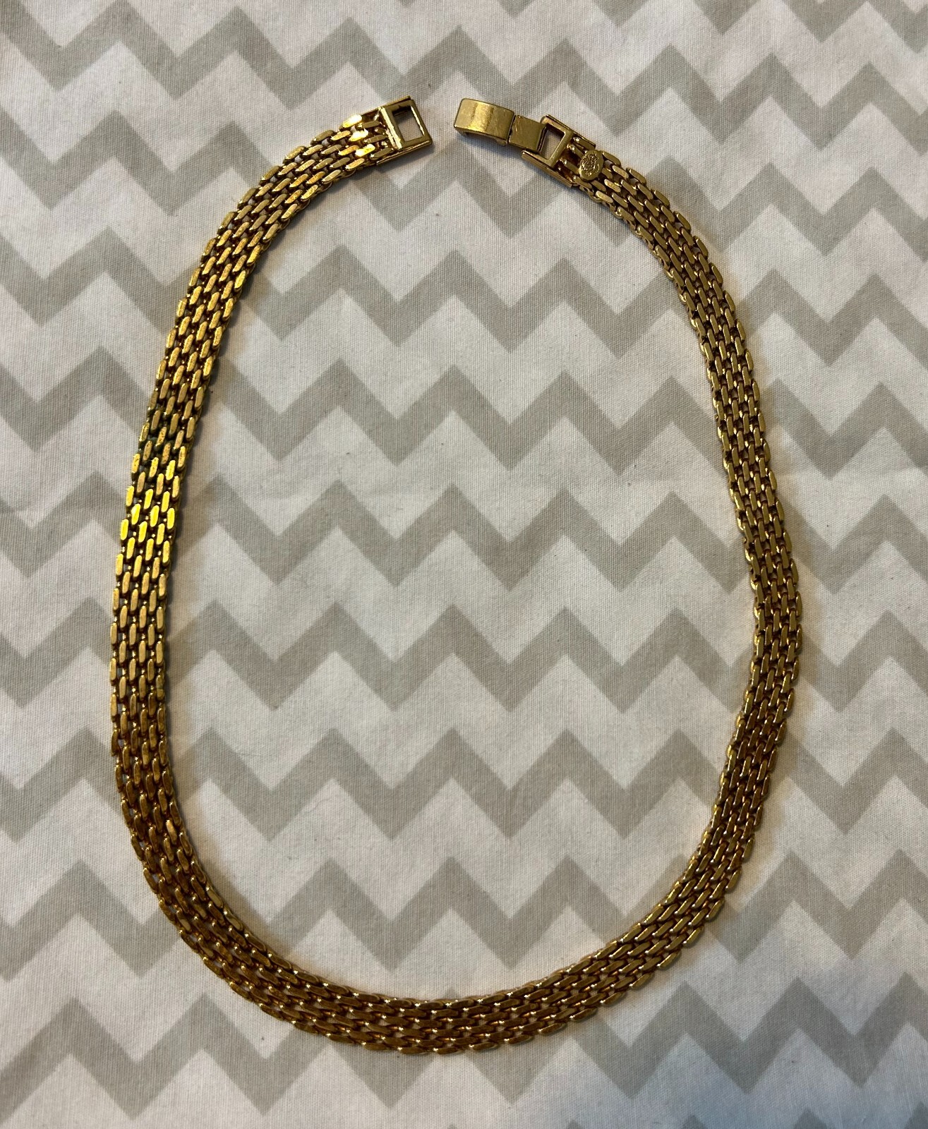 PREMIER DESIGNS GOLD BISMARK CHOKER NECKLACE  15.5″  EUC  LOT 57