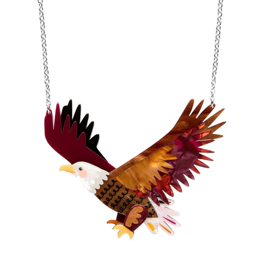 Erstwilder x Cromer The Bold Bald Eagle Necklace. NIB.