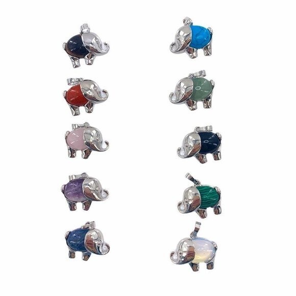 1 pcs Energy Healing Elephant Pendant Good Luck Protection Meditation Positive
