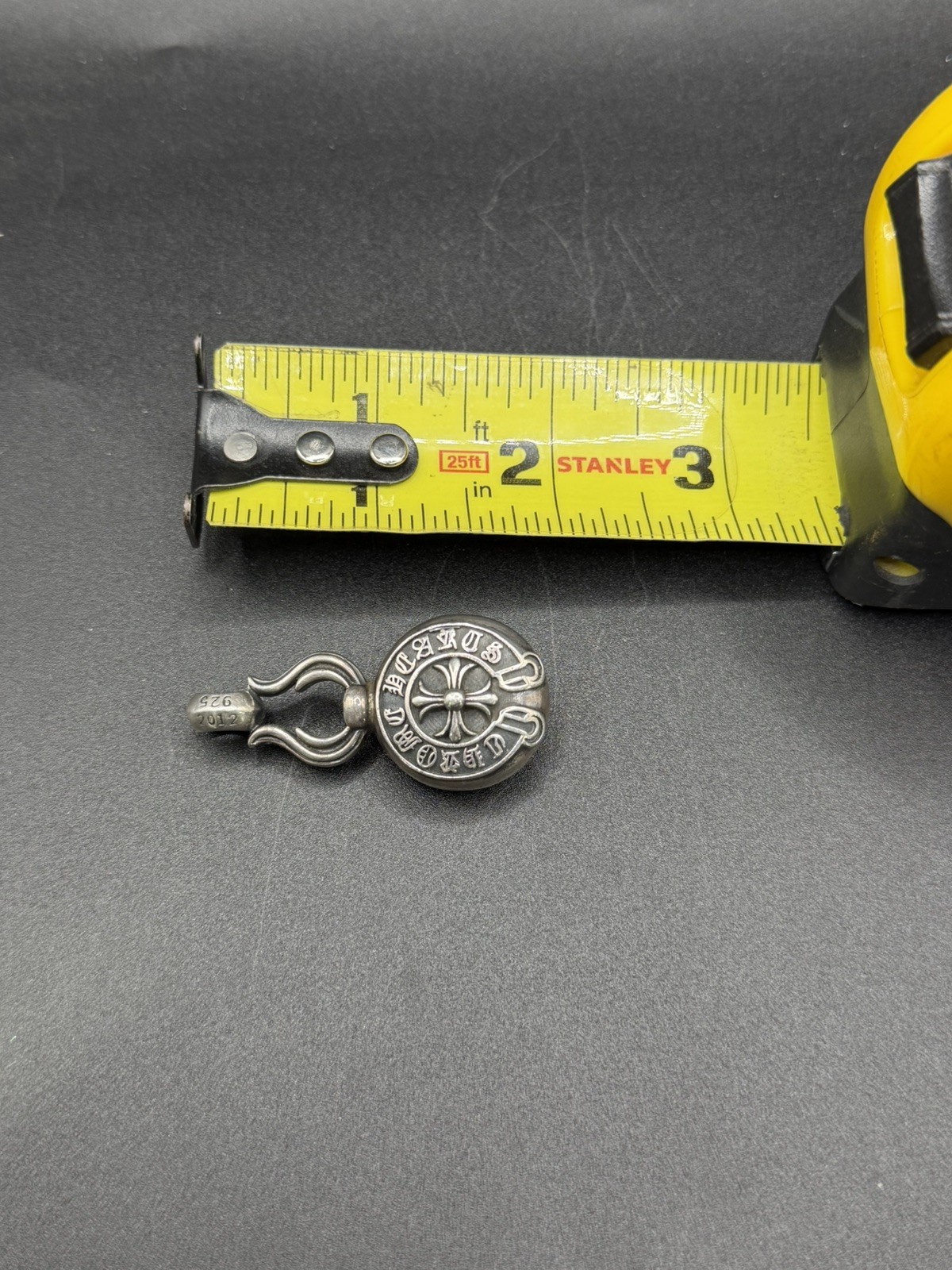 Chrome Hearts Large Cross Ball Pendant Horshoe & Cross Design 925
