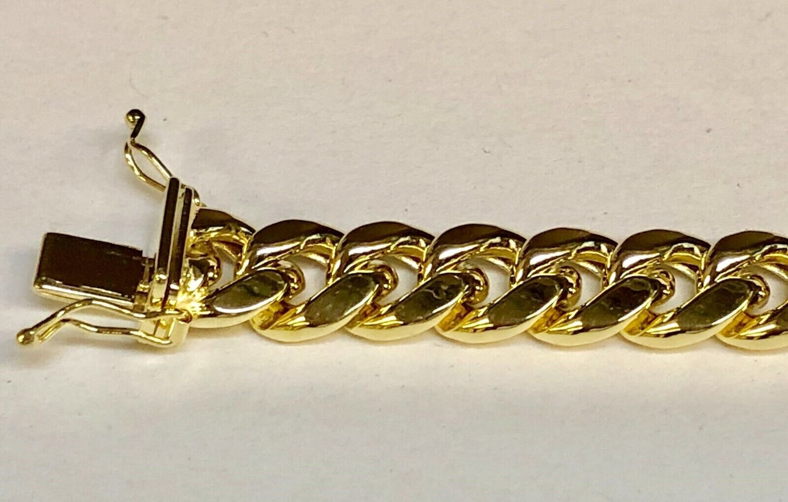 10k Solid Yellow Gold Mens Miami Cuban Curb Link 8.5″ 4.9mm 16gr Chain/BRACELET