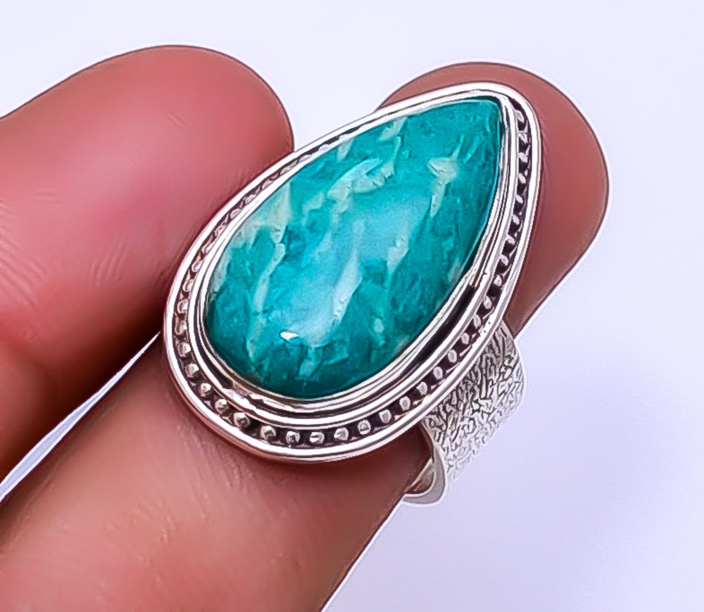 Amazonite – Colorado Mines 925 Sterling Silver Ring S.9 R2681163, Christmas Gift