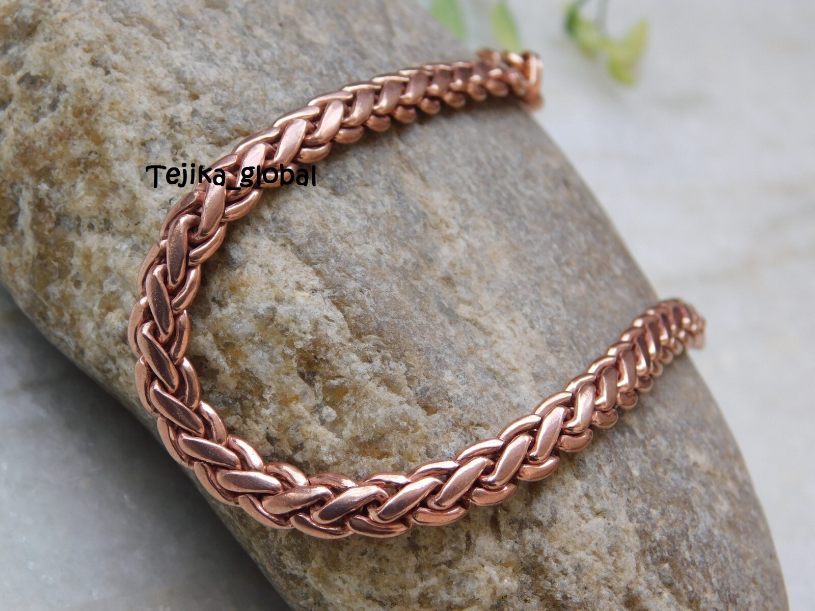 Heavy Chain Link Pure Copper Bracelet Arthritis Pain Relief Men’s Bracelets,