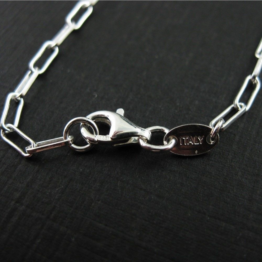 925 Sterling Silver Necklace, Anklet, Bracelet-Long Box Chain – Italy (7.5″-36″)