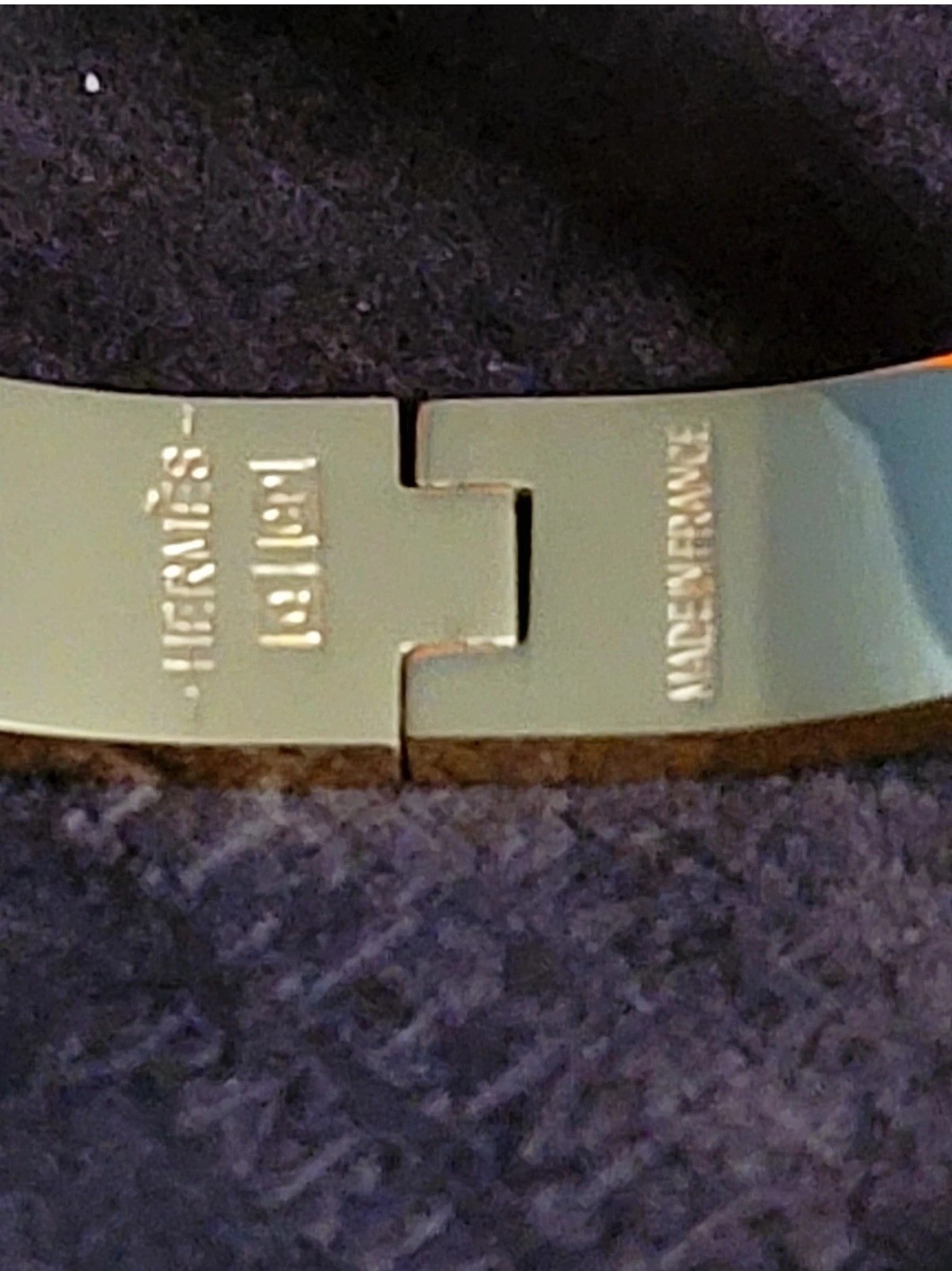 Authentic HERMÈS Clic H Bracelet Beige With Box! GM