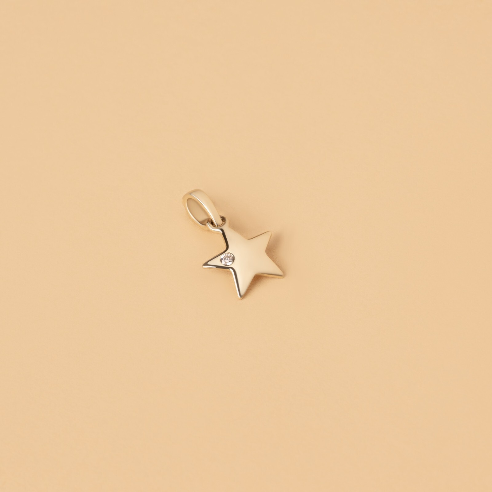 14K Solid Gold small star pendant , charm , Gift for all occasion