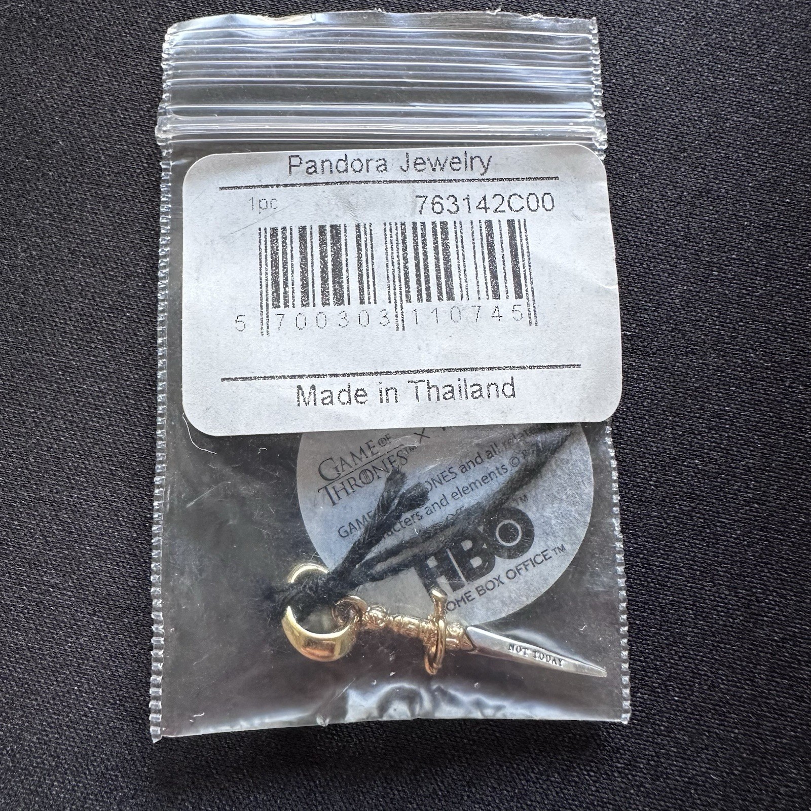 Pandora Game of Thrones Needle Dangle Charm #763142C00 * RETIRED * NEW *