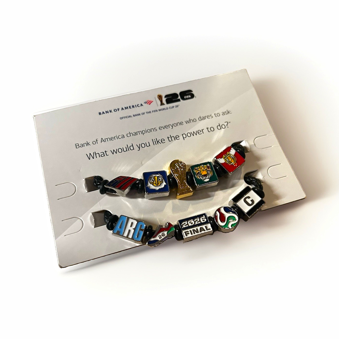 Bank of America FIFA World Cup 2026 FINALS Argentina vs Spain Charm Bracelet