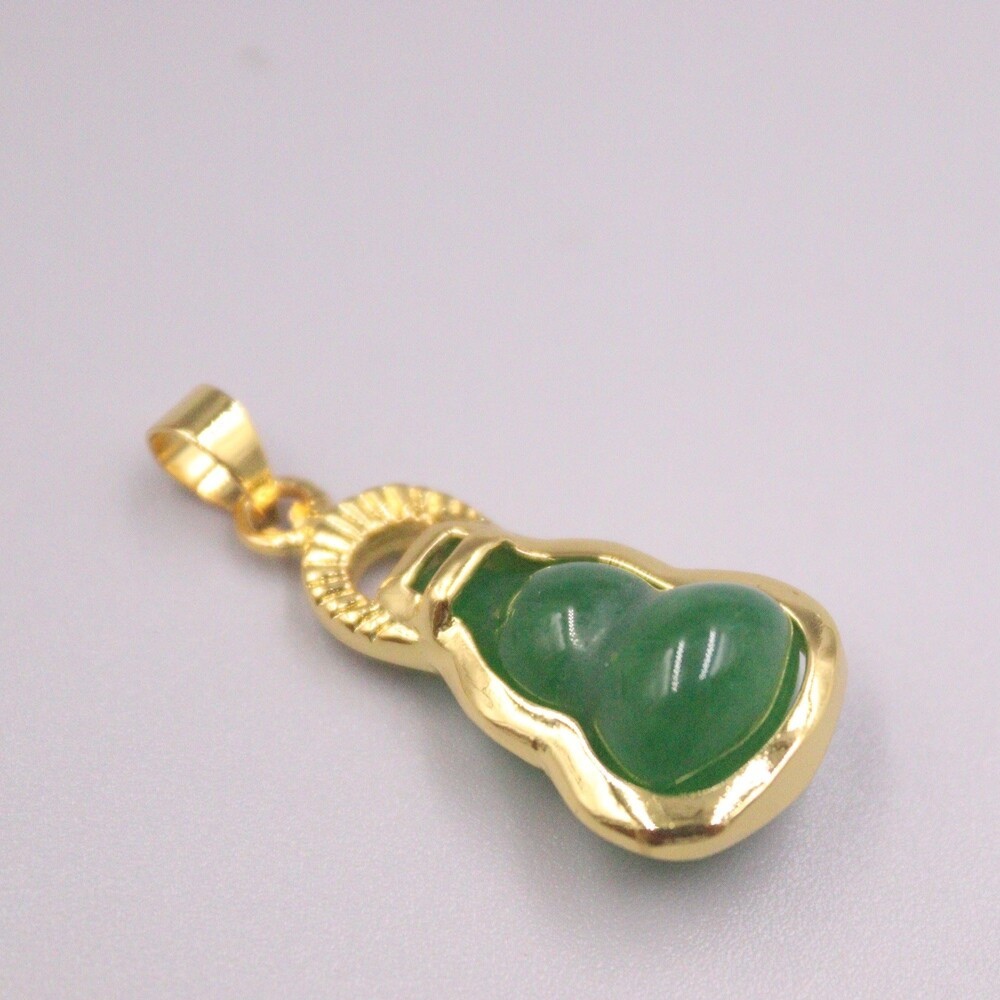 GP Heating Simulated Jade Pendant For Women Green Small Gourd . Pendant Gift