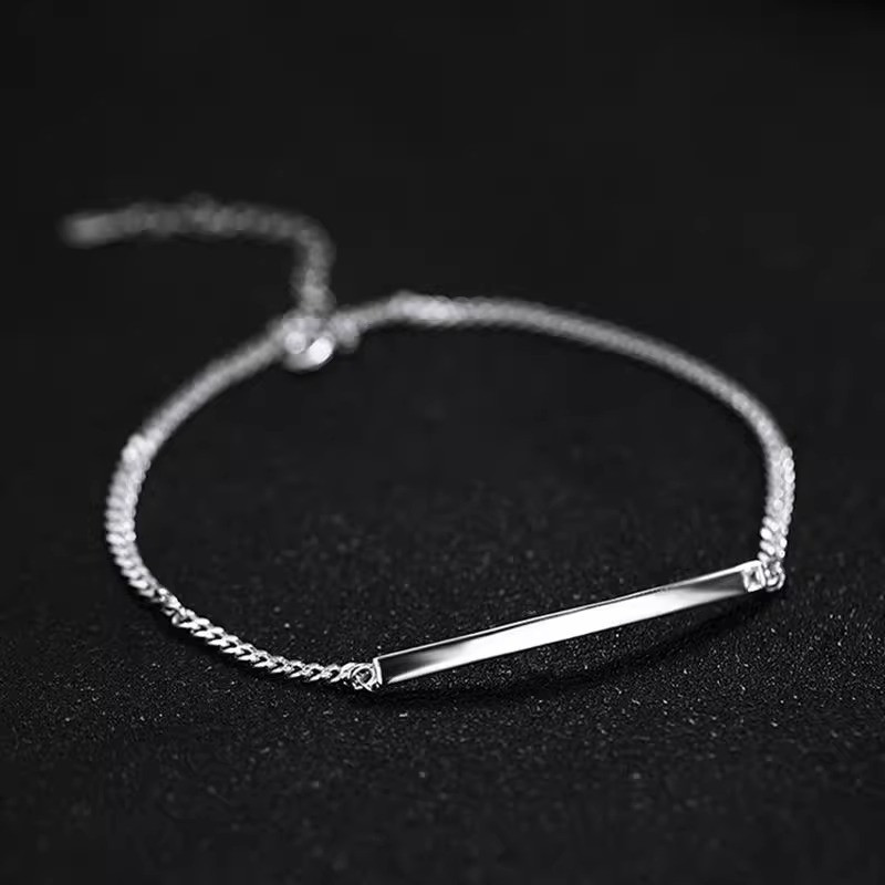 Silvery Smooth Foot Chain for Women Simple Copper Foot Chain Boho Jewelry Gift