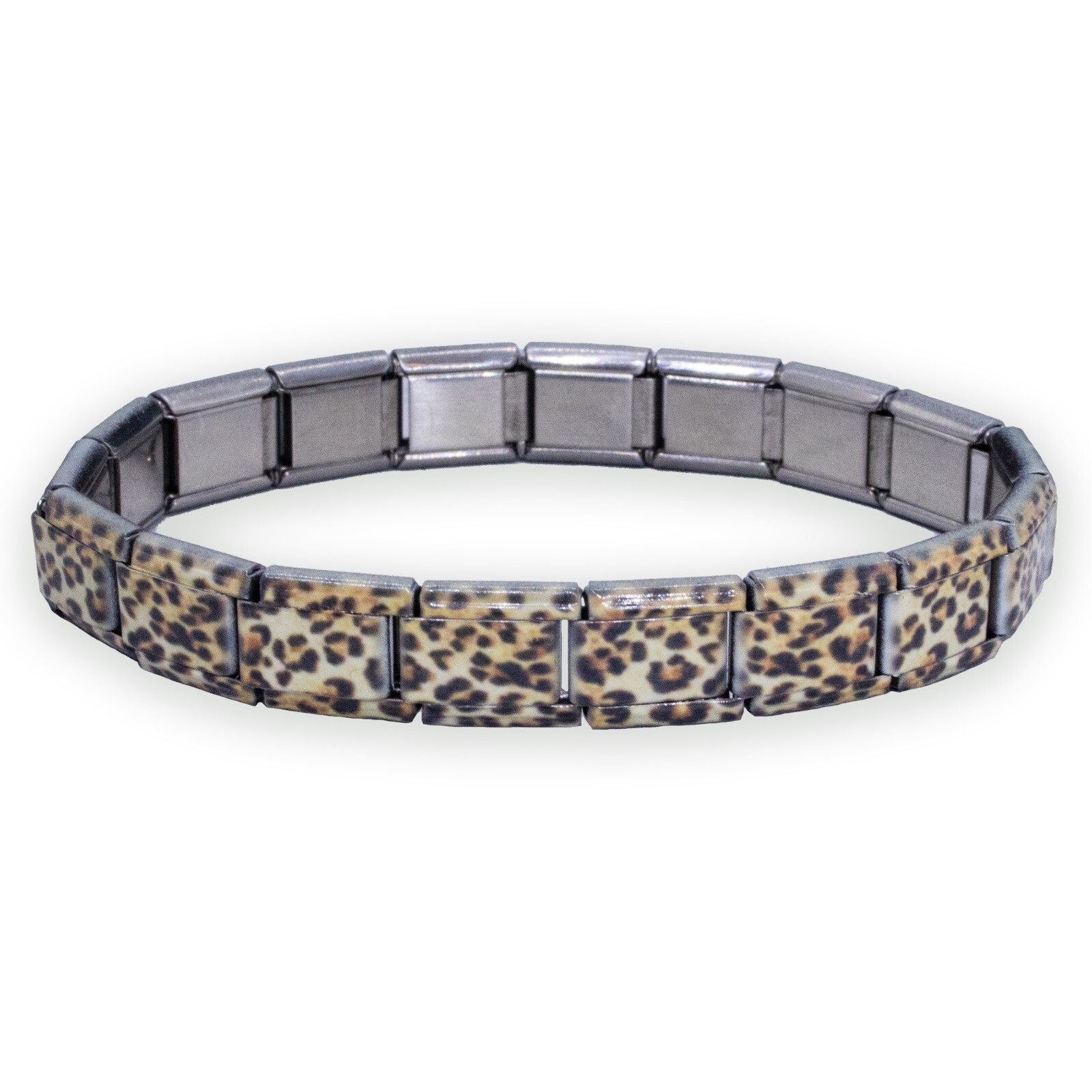 Fablinks Italian Charm Bracelet, Animal Print Nomination Bracelets with 9mm Char