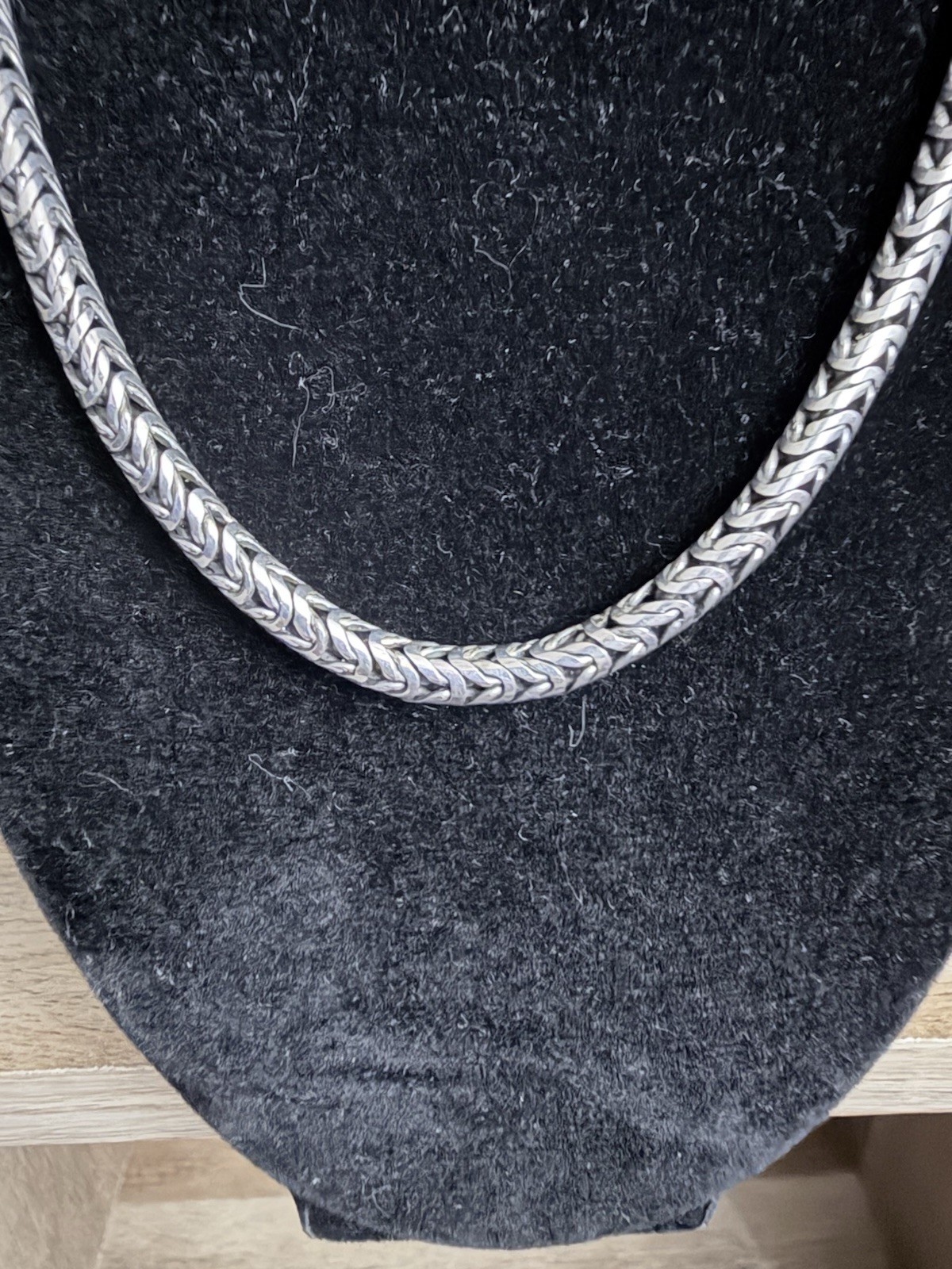 Sterling Silver Wheat Chain 17” Necklace Hook Clasp