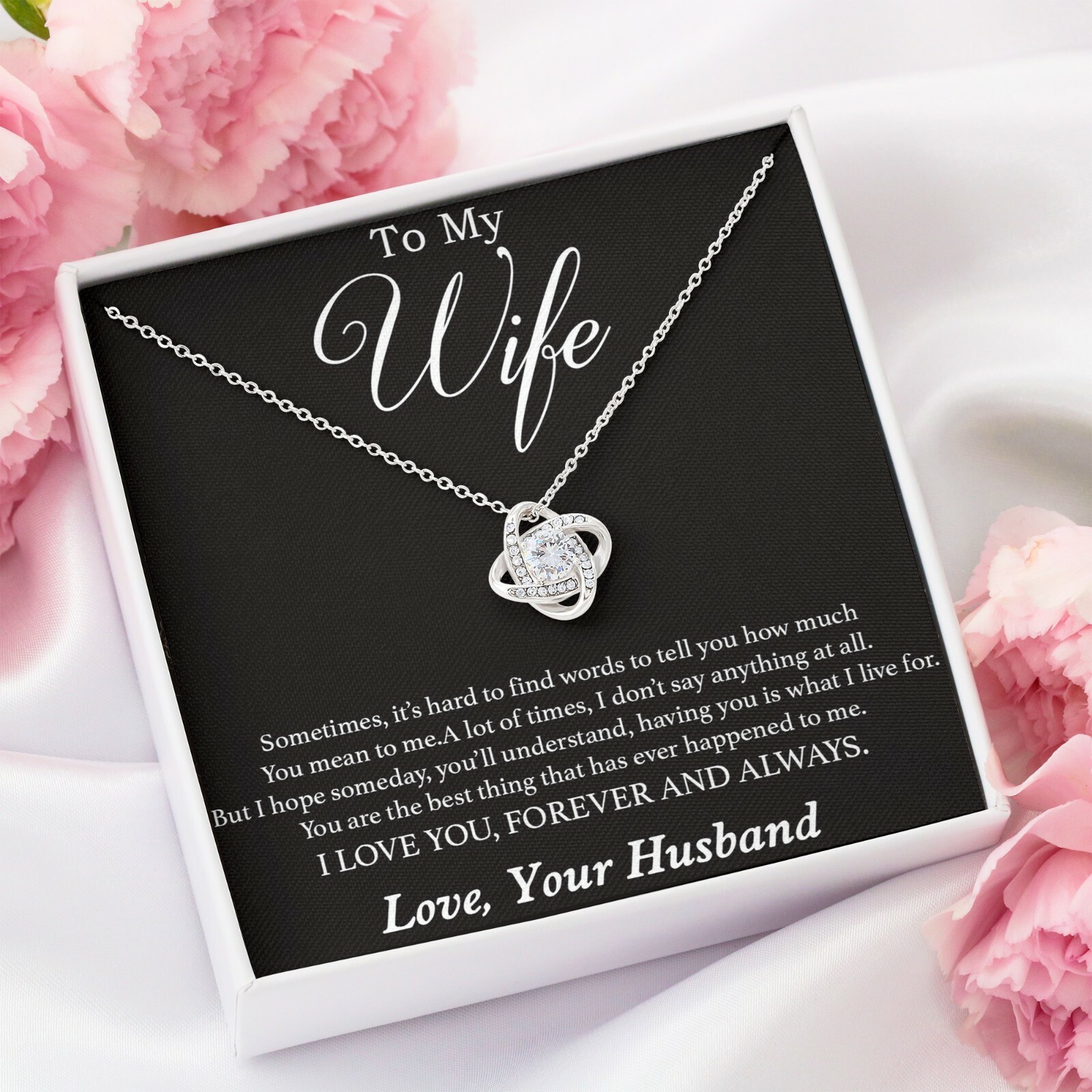 To My Wife Necklace, Gift For Wife, Anniversary Gift For Wife, Necklace For Wife
