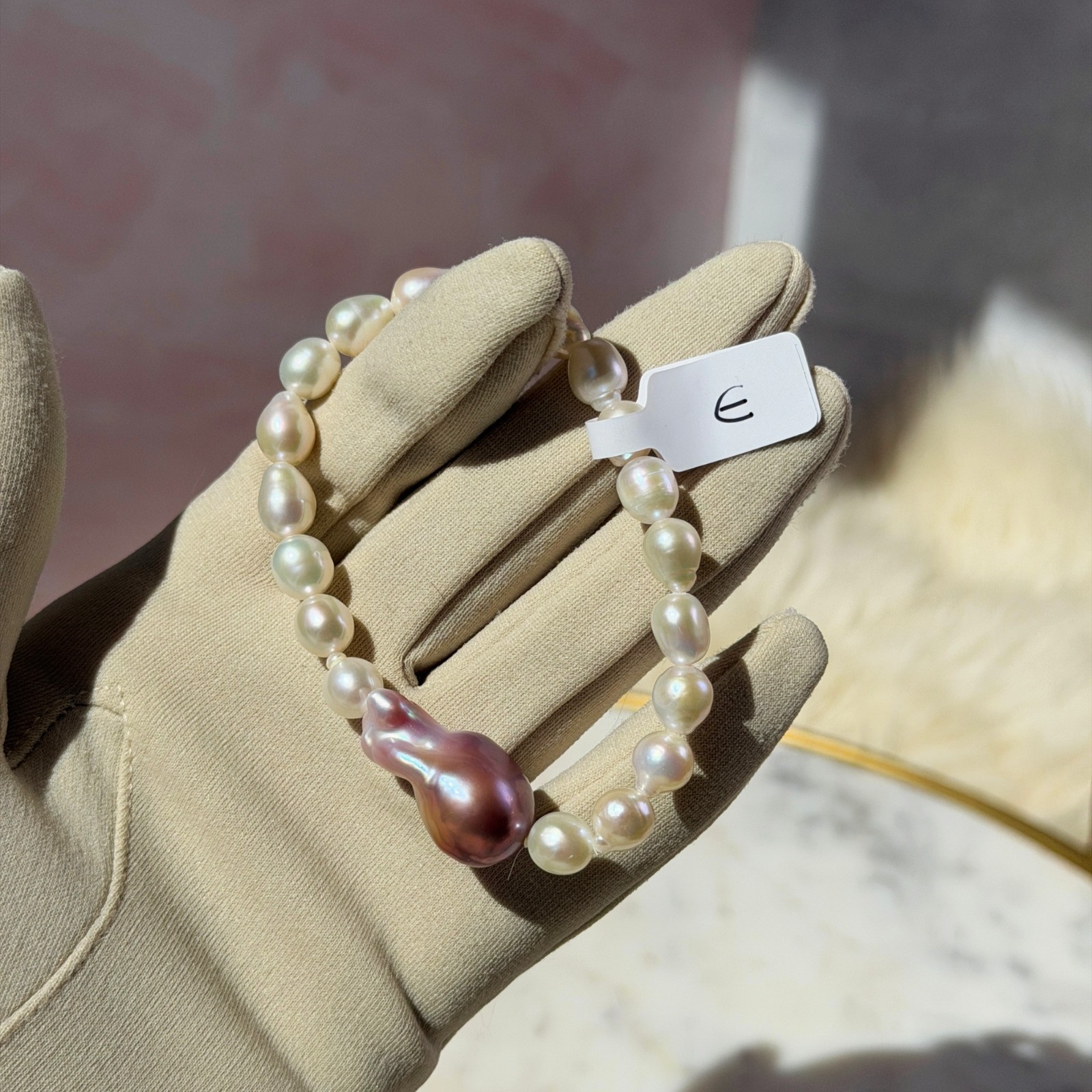 Mermaid Pearl Beaded Bracelet with Freshwater Baroque & Chinese Akoya Pearls
