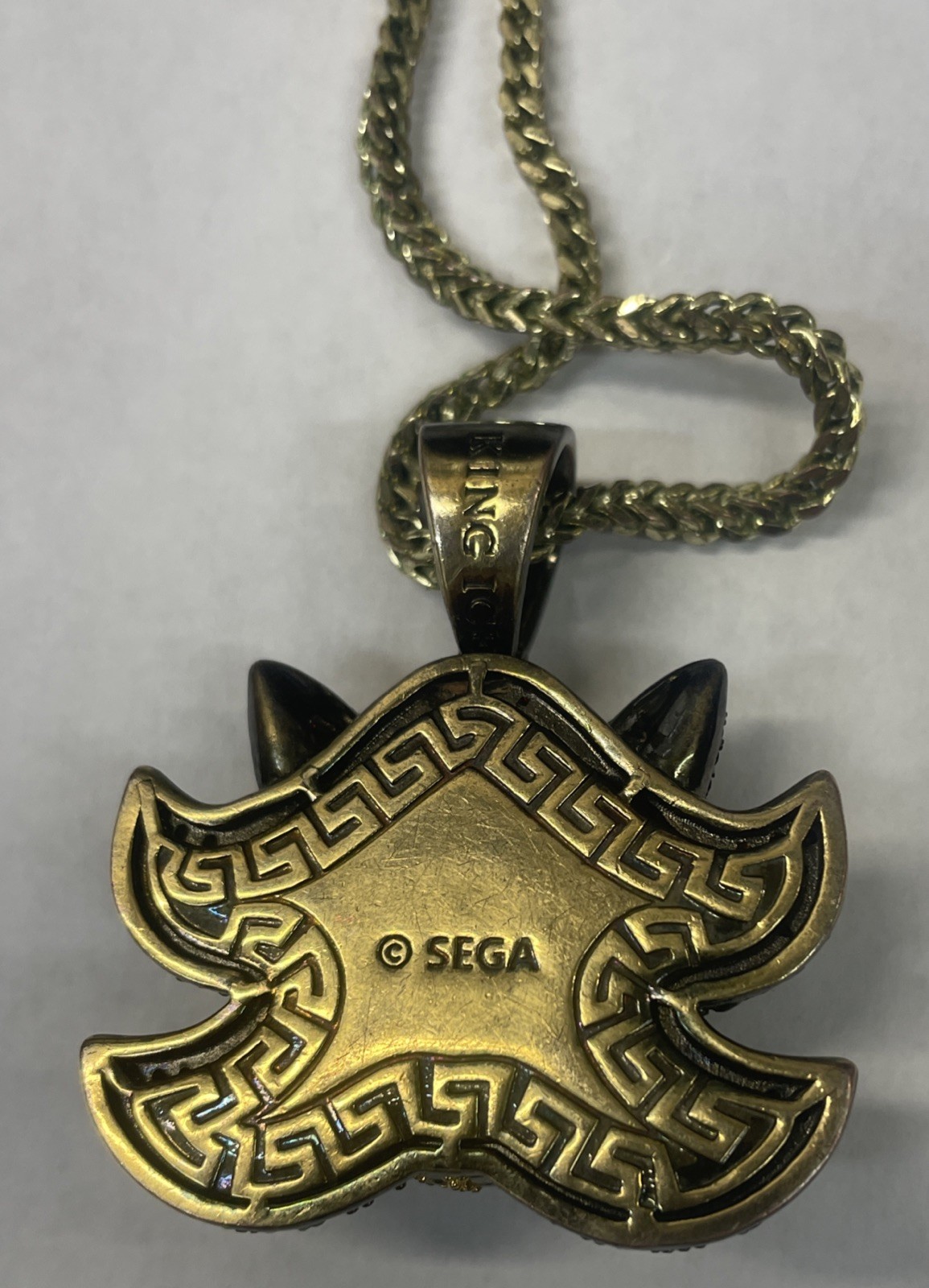 Shadow the Hedgehog Chain Necklace | Sonic the Hedgehog x King Ice Pendant charm