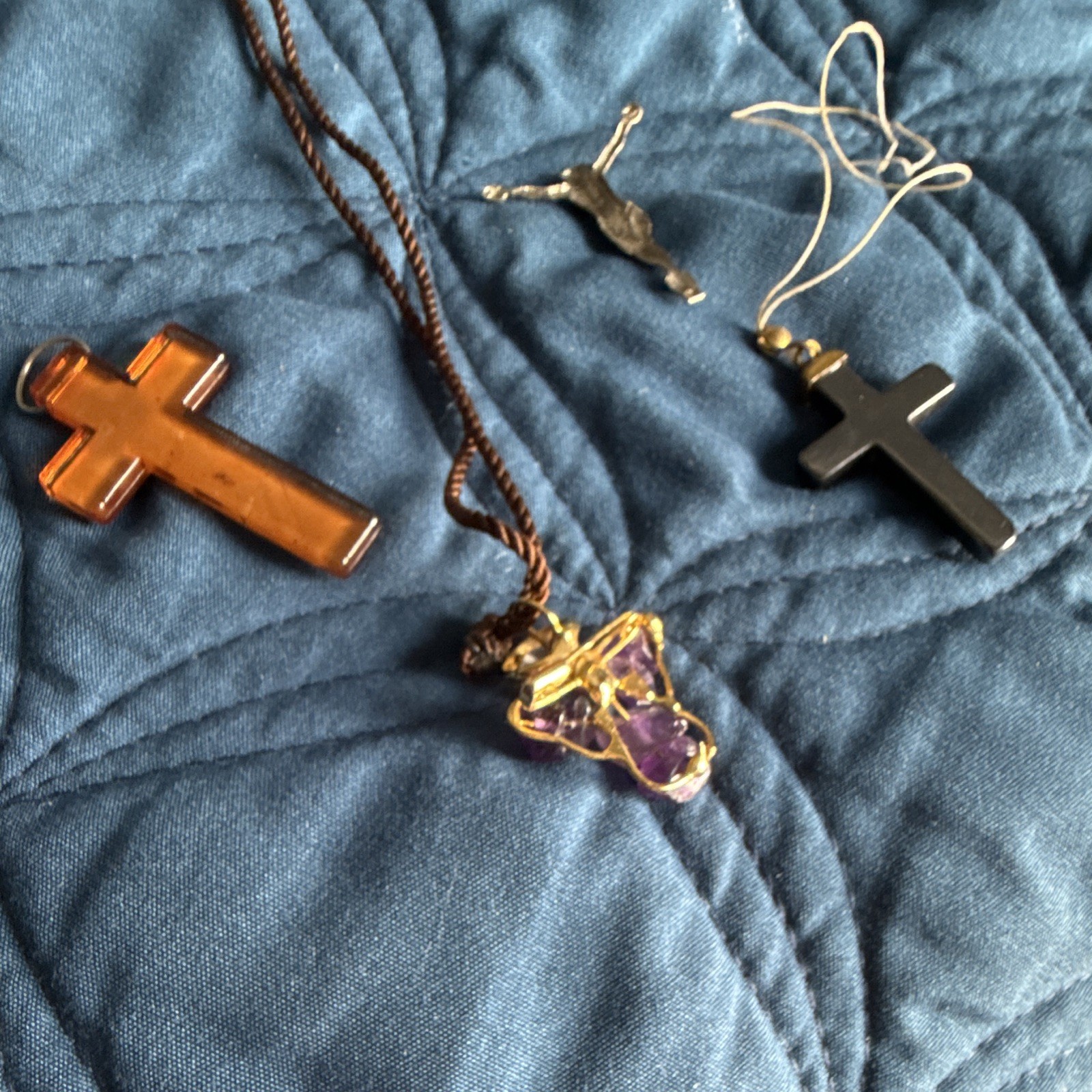 Angel Necklace And Misc Crosses