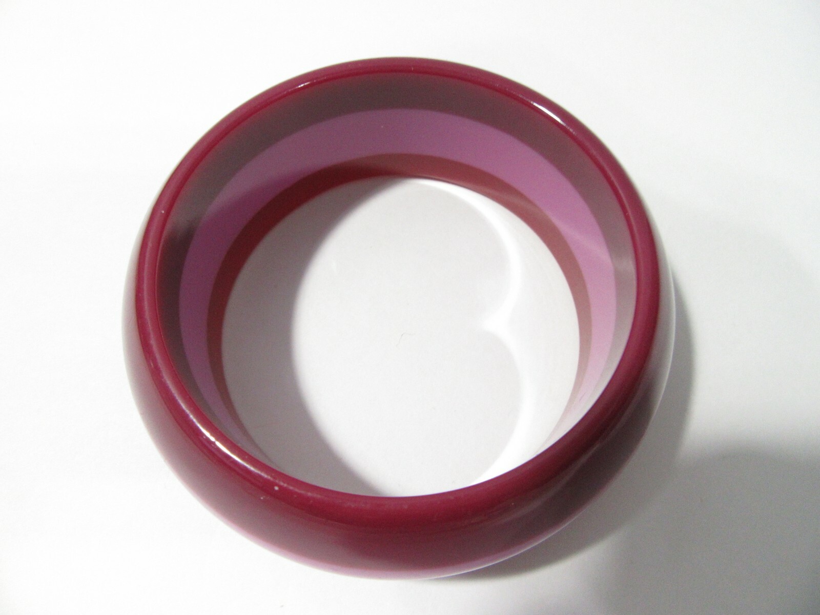 DARK AND LIGHT PLUM PURPLE CONTEMPORARY BANGLE BRACELET STRIPES