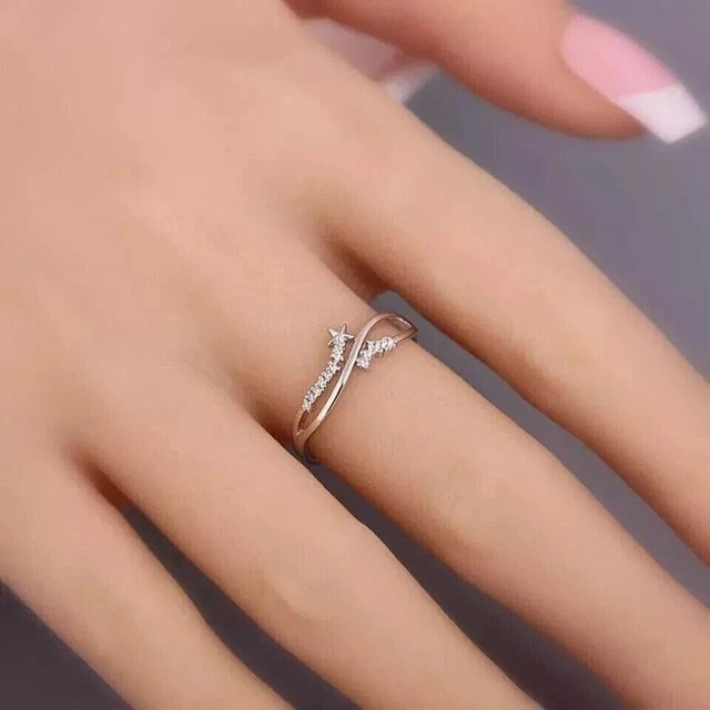0.50CT Round Cut Lab Created Diamond Women’s Wedding Ring 14K White Gold Plated