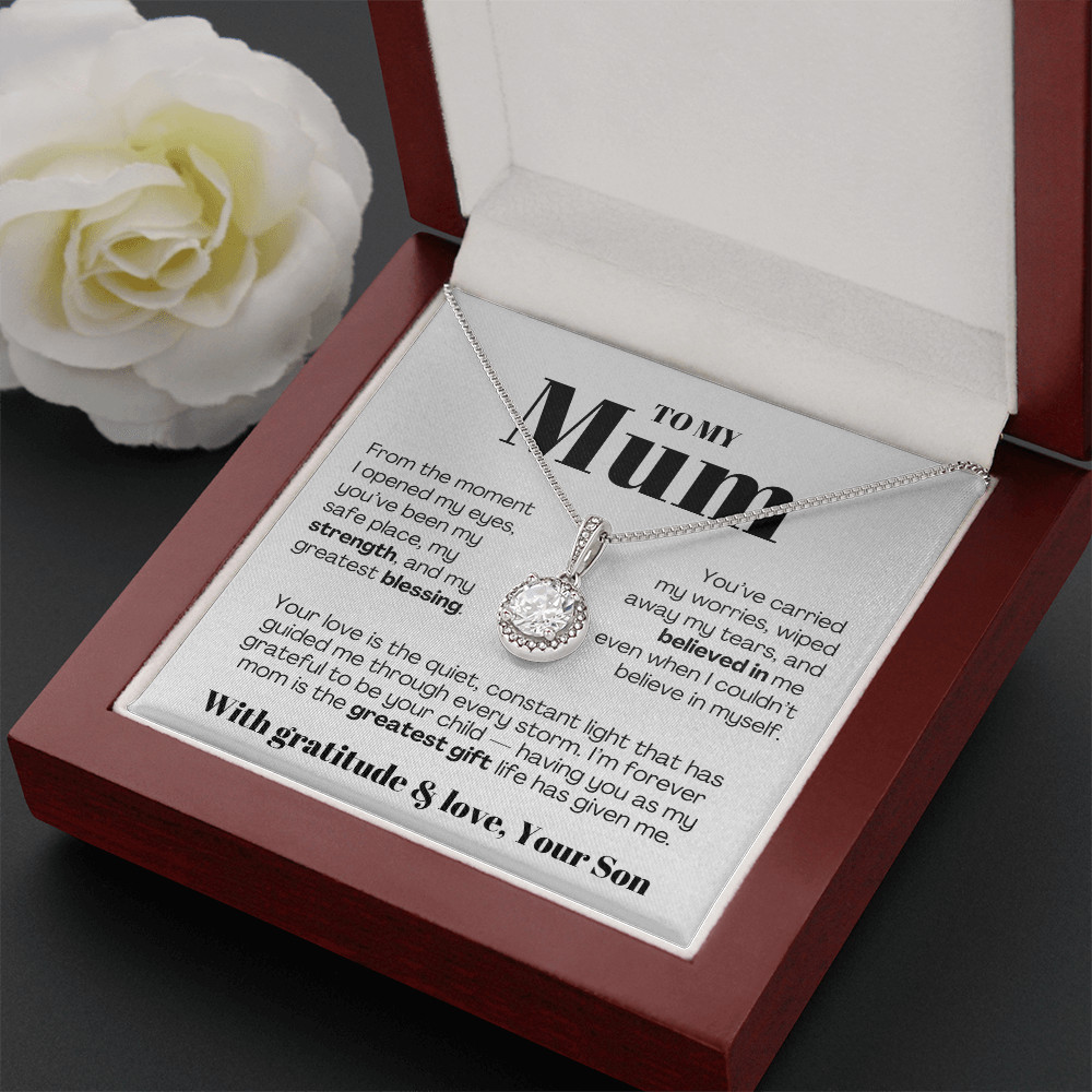 To My MOM necklace Mother’s day Birthday christmas heartfelt Gift from son