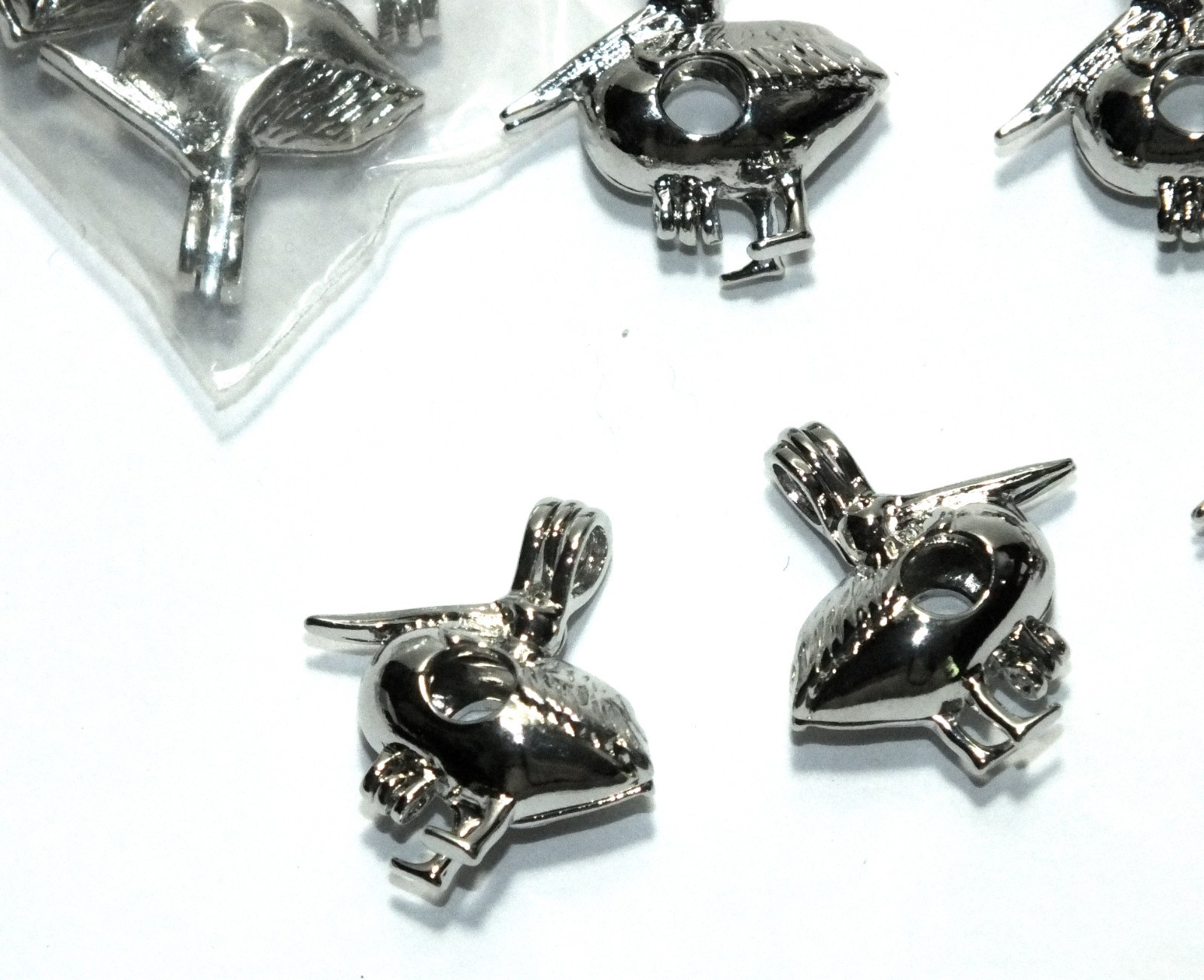 Pearl Cage Jewelry 50 Pearl Cages Pelican Bird Holds Pearl Or Beads Or Jems J844