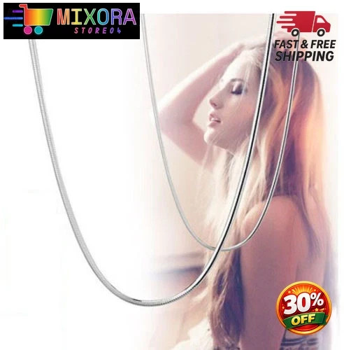 925sterling solid Silver lots snake chain Necklace 60cm 24inches 10pcs