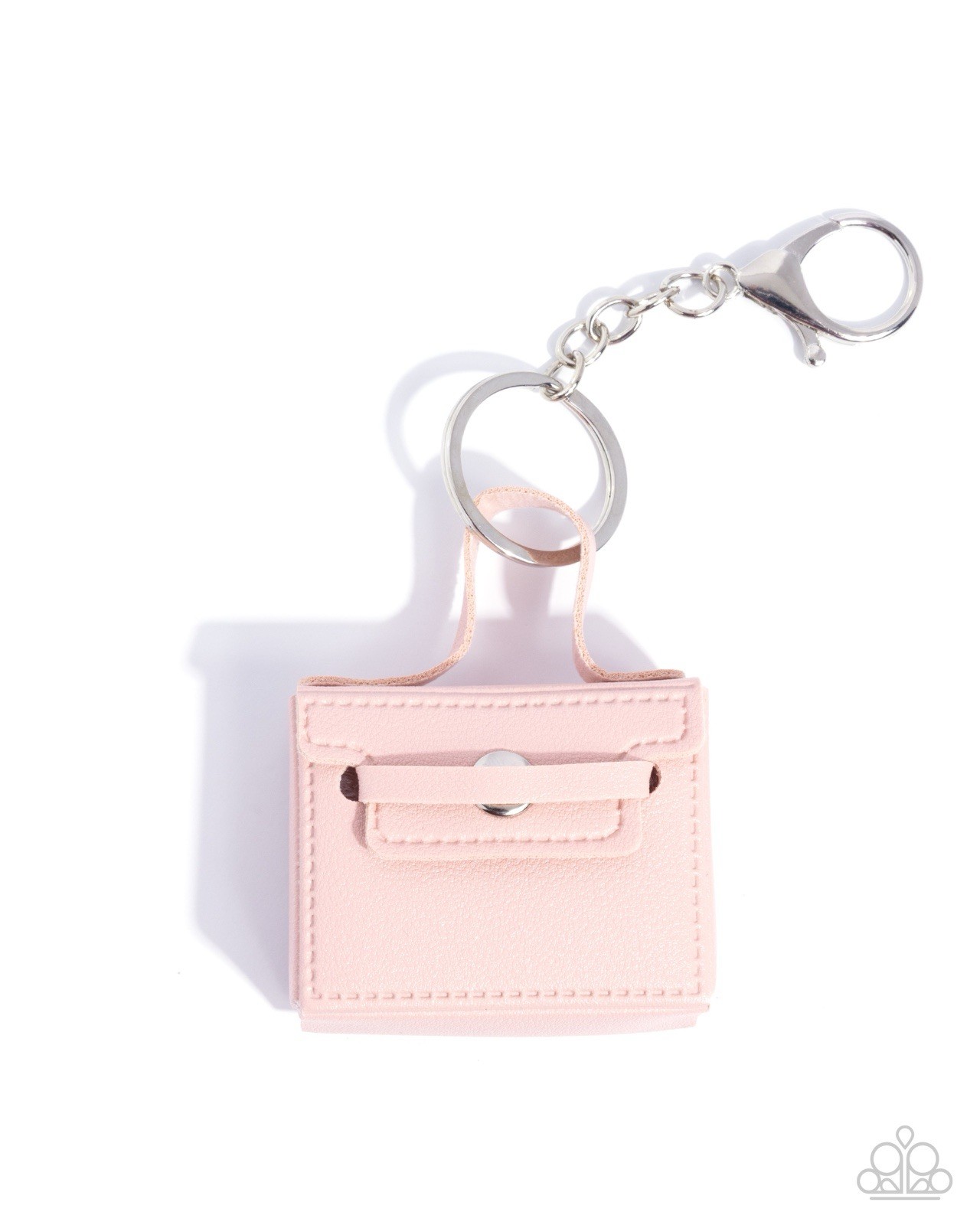 Paparazzi Bag of Tricks – Pink -Soft Fabric – Snap Closure Bag – Clasp & Keyrin