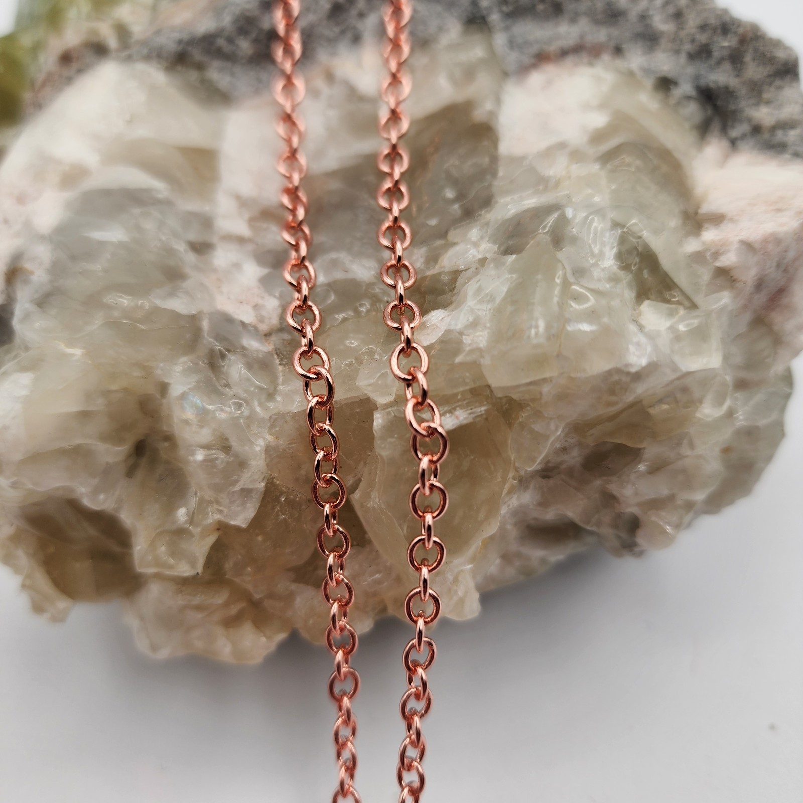 Tri-Infinity Tensor Ring Copper Pendant – 144 Hz Frequency, Pure Copper Chain