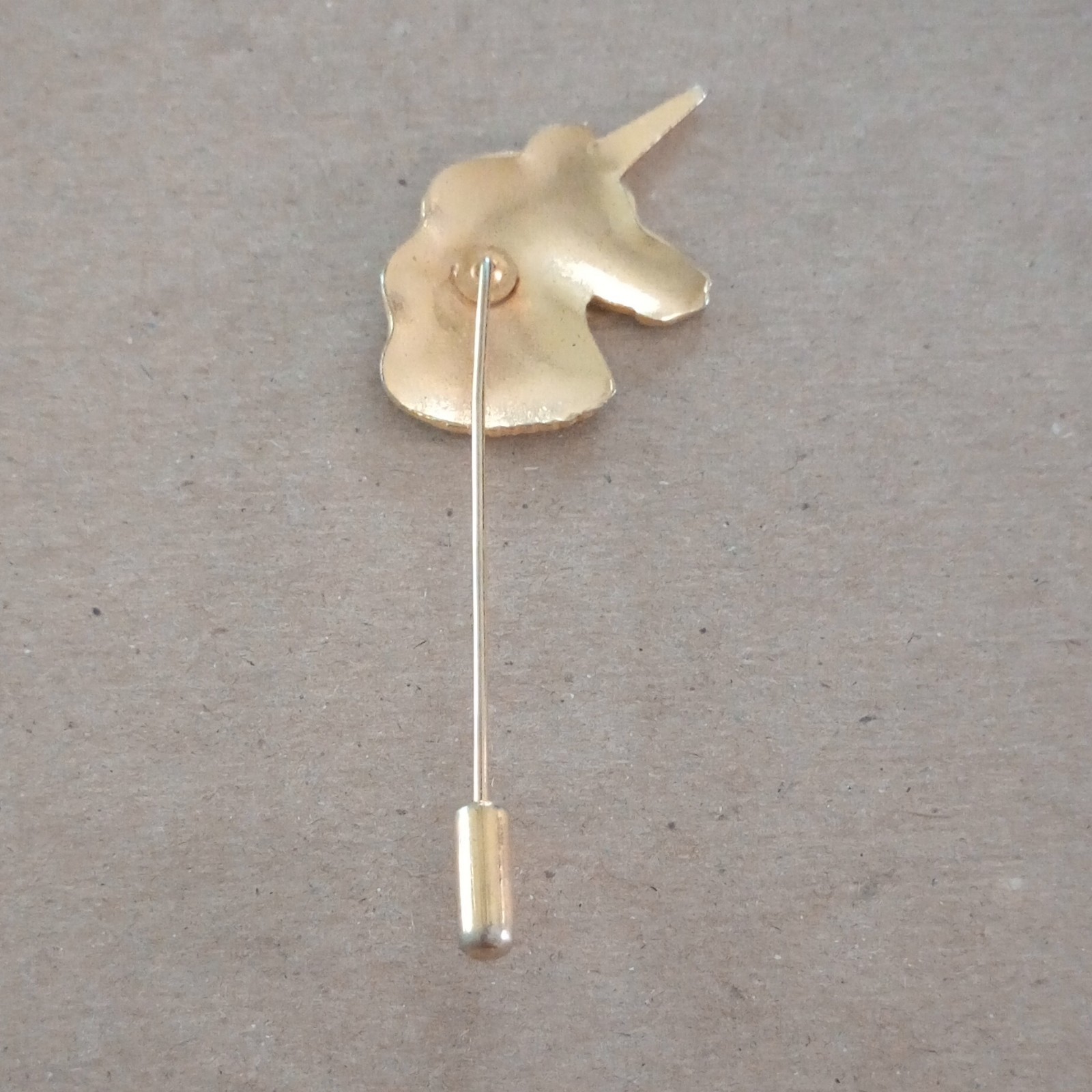 Multicolor Enamel Metal Unicorn Head Stick Pin Lapel Hat Pin