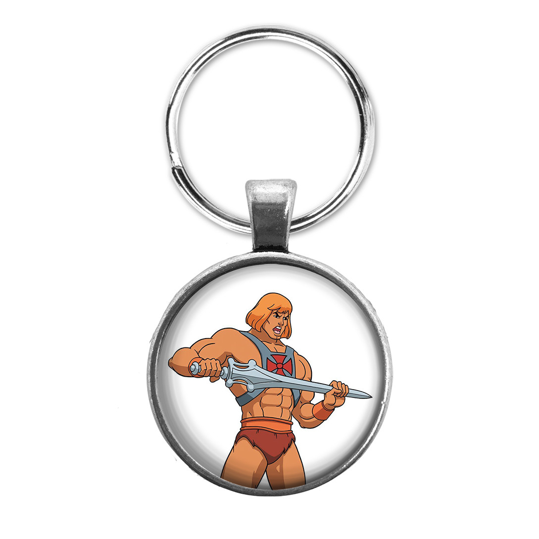 He-Man Key Ring Necklace Cufflinks Tie Clip Ring Earrings Classic 80’s Cartoon