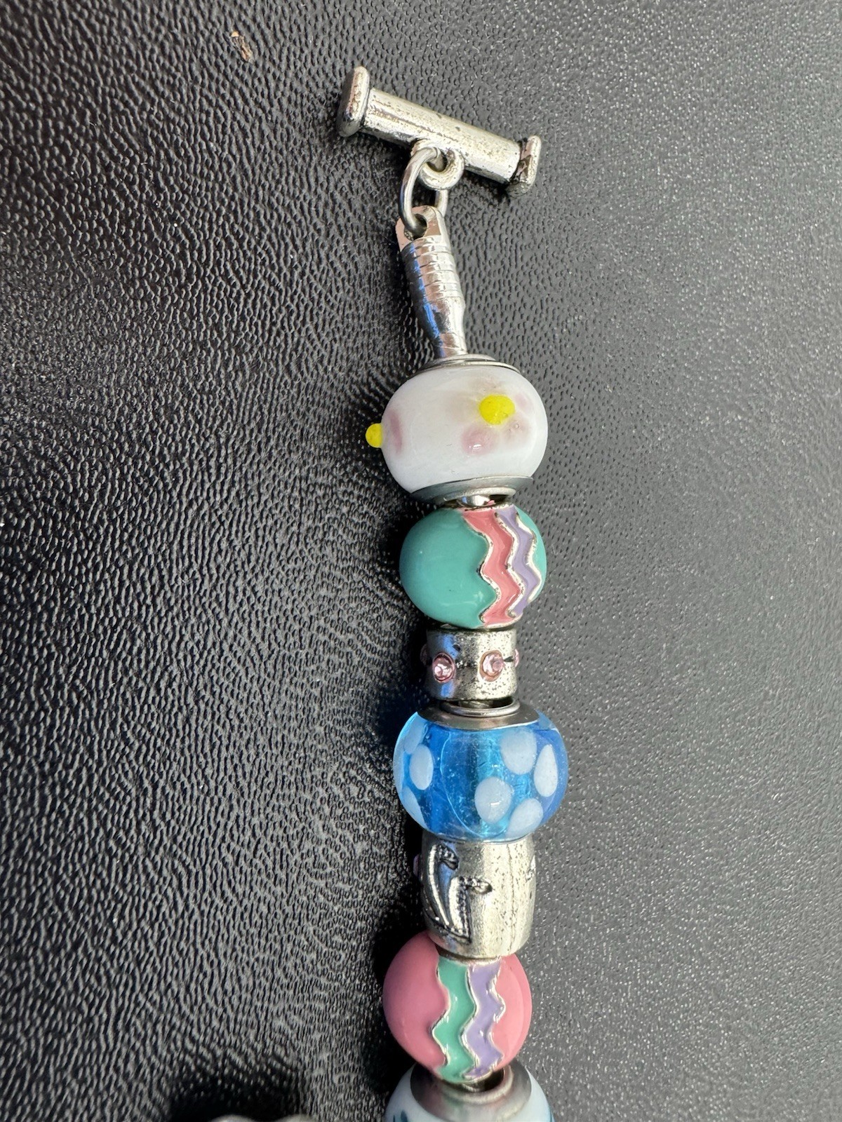 Willabee and Ward Monthly Charm Bracelet APRIL Silver Easter Bunny