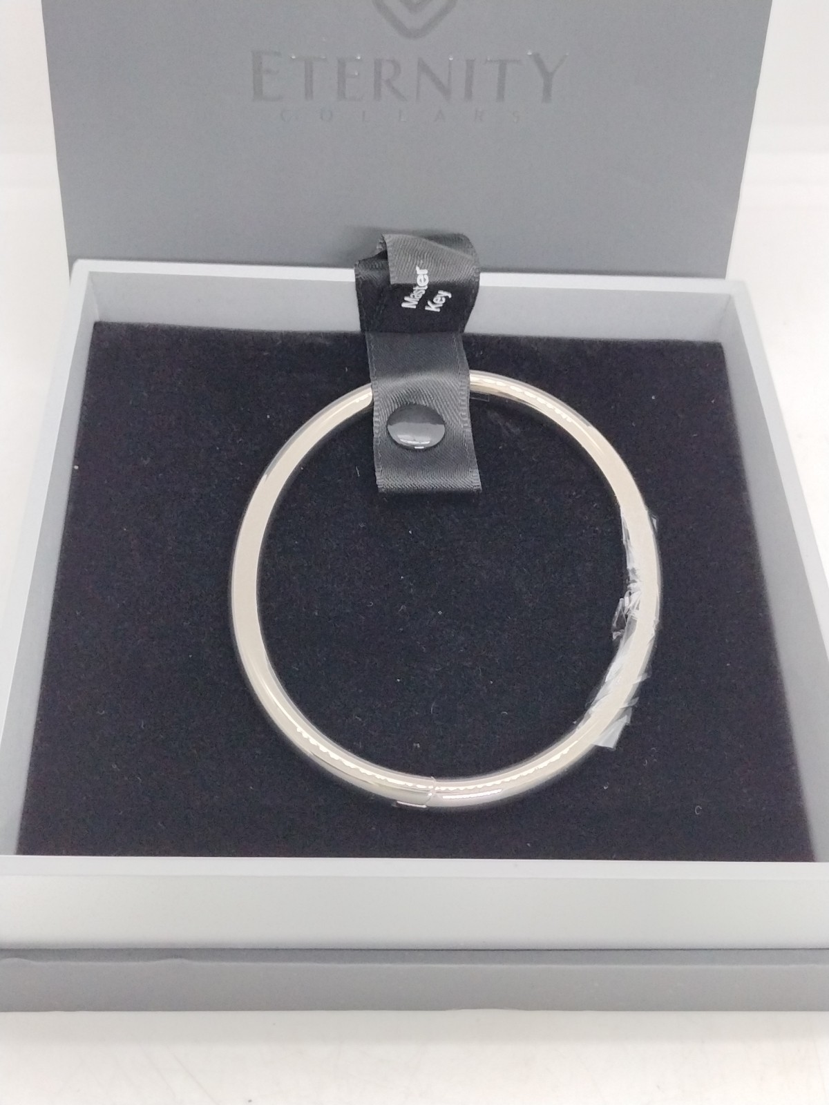 Polished Titanium Eternity Cuff- Locking Anklet / Bracelet 6mm 8.5 Inch New