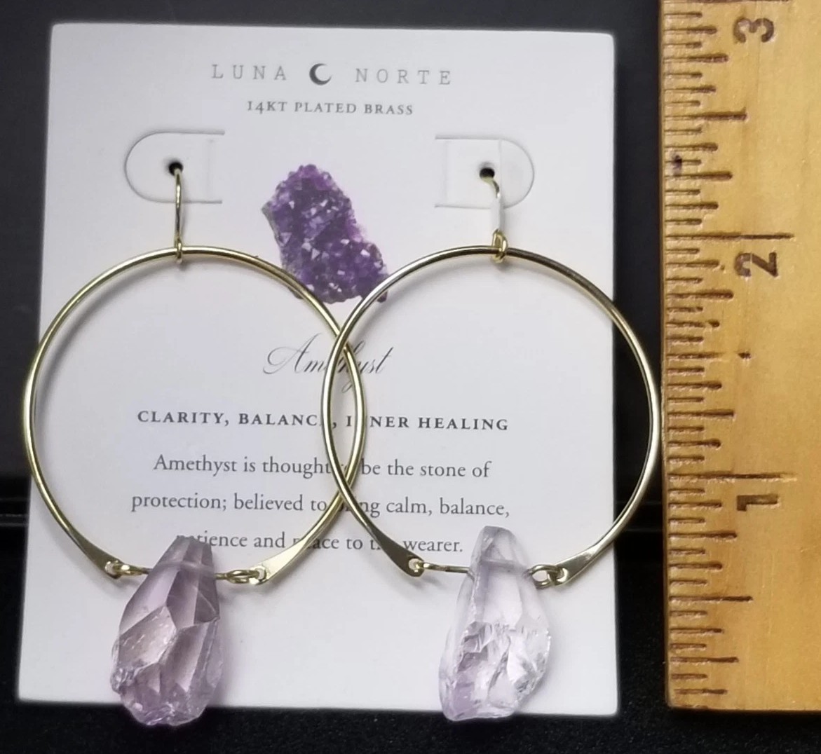 Luna Norte 14k Gold Plated Brass Earrings Jewelry