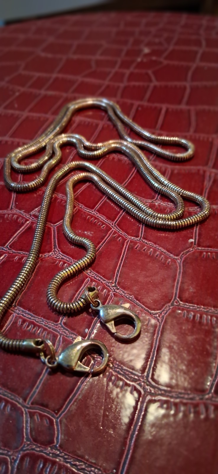 100 % Copper Snake Chain Necklace Handmade Copper Chain Jb0152