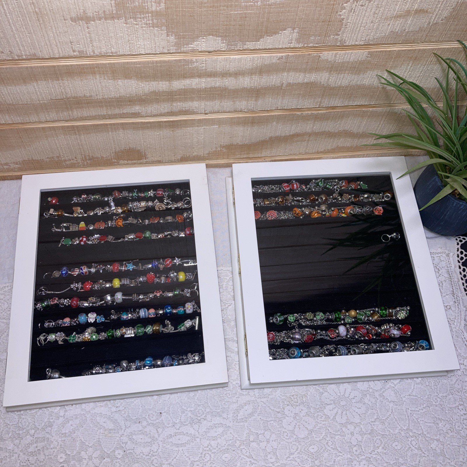 Willabee Ward Monthly Charm Bracelets & Necklaces W/ Wooden Cases Incomplete Set