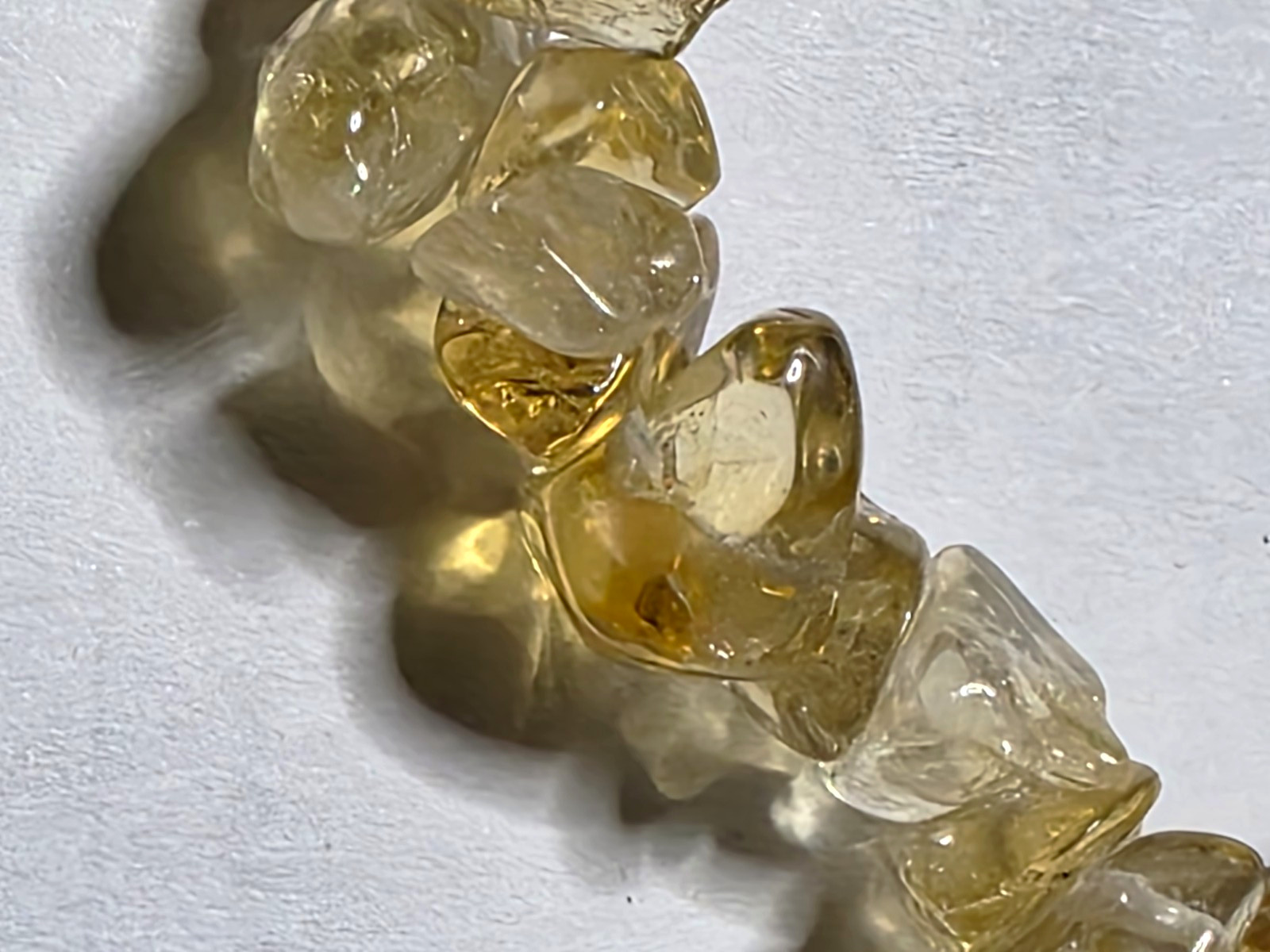 NNW Absolutely Radiant natural Citrine chip necklace, Approximately 18 In